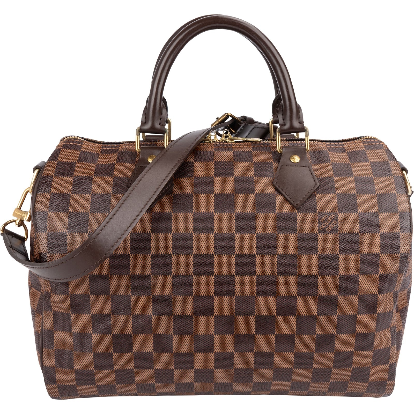 Louis Vuitton Monogram Damier Ebene Speedy 30 Bandoulière Boston Bag