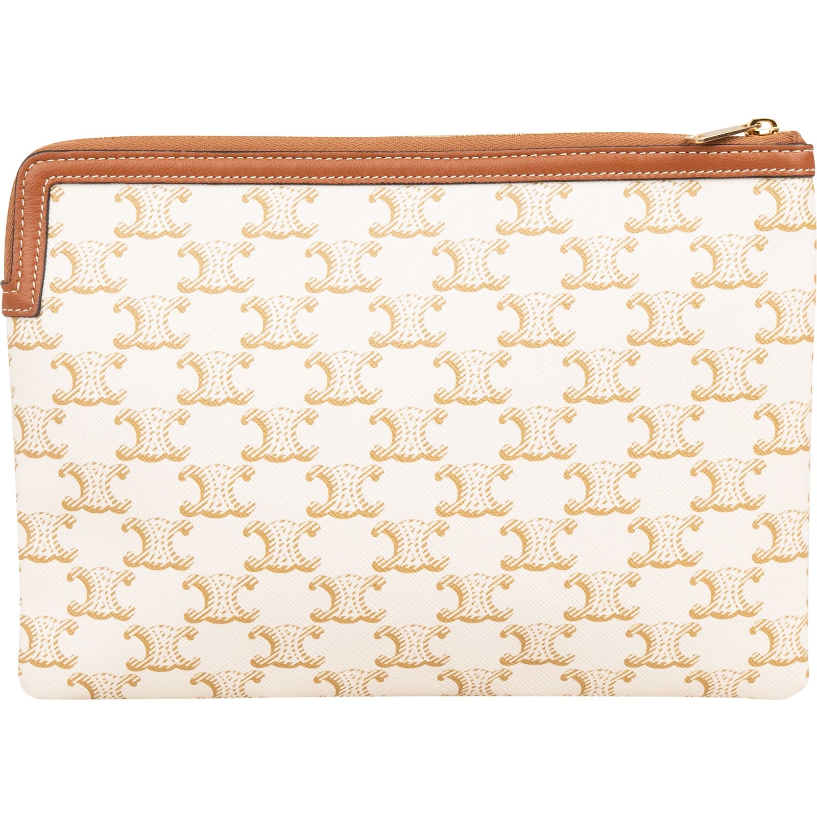 Celine Triomphe Monogram Canvas Pouch