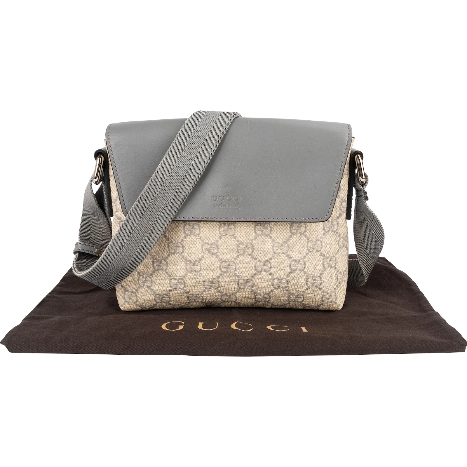Gucci Monogram GG Supreme Canvas Crossbody Bag