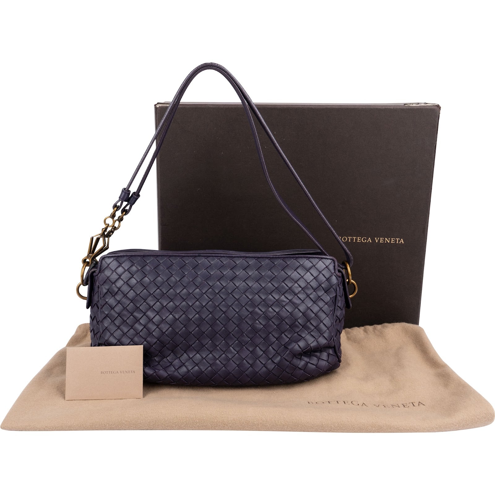 Sac à bandoulière Bottega Veneta en cuir nappa Intrecciato
