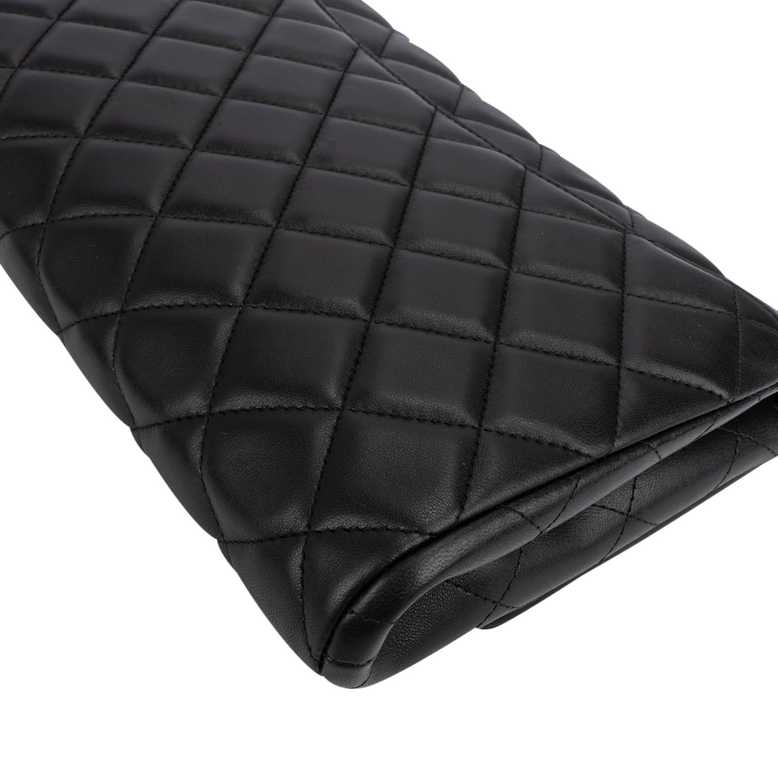 Chanel Quilted Lambskin Palladium Single Flap Shoulder Bag