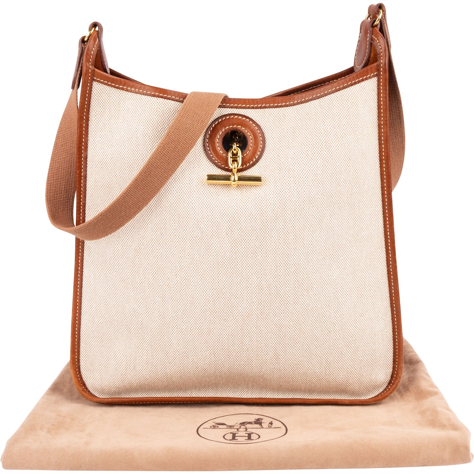 Hermès Toile Vespa PM Shoulder Bag