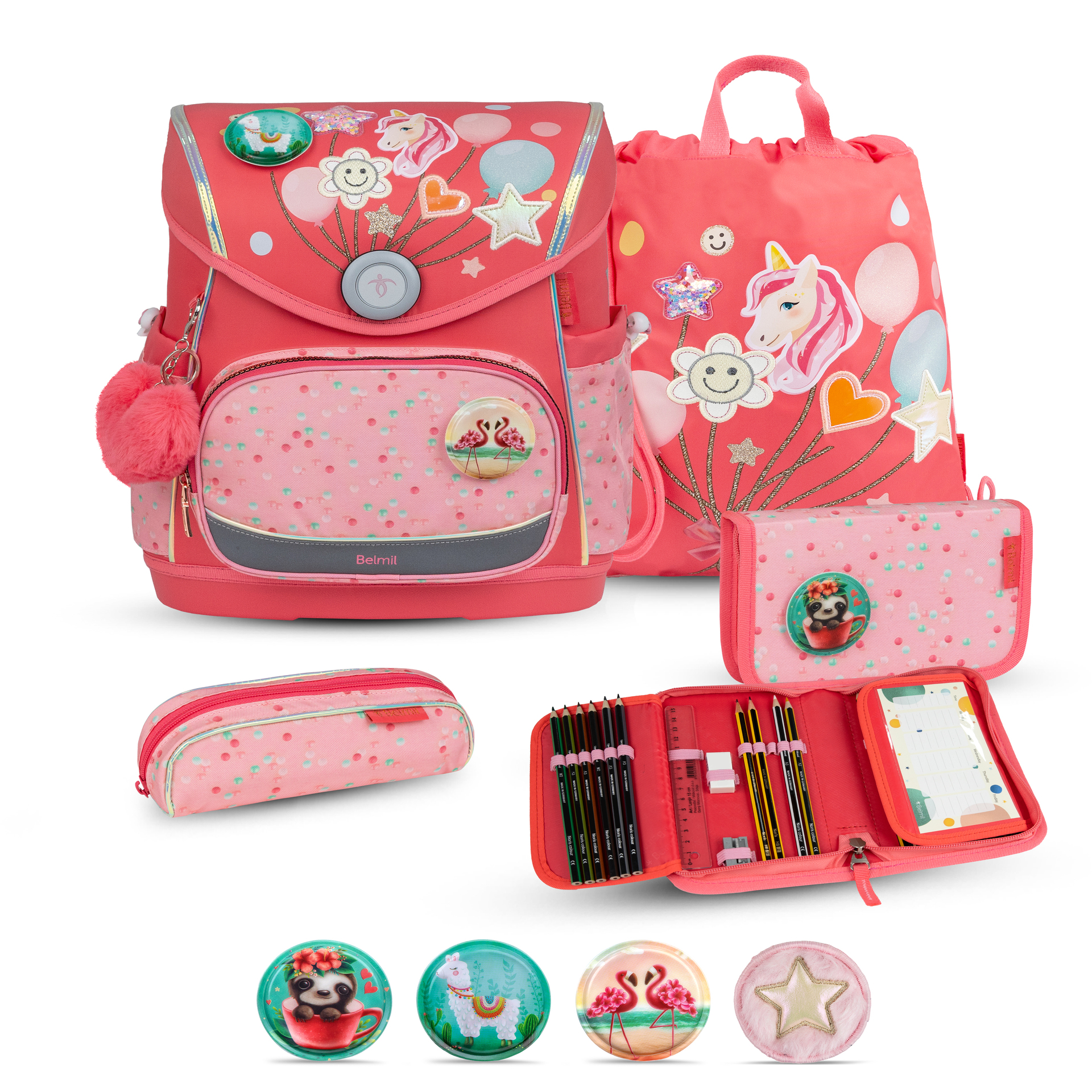 Ensemble de cartables Compact Plus, 5 pièces - Quartz rose