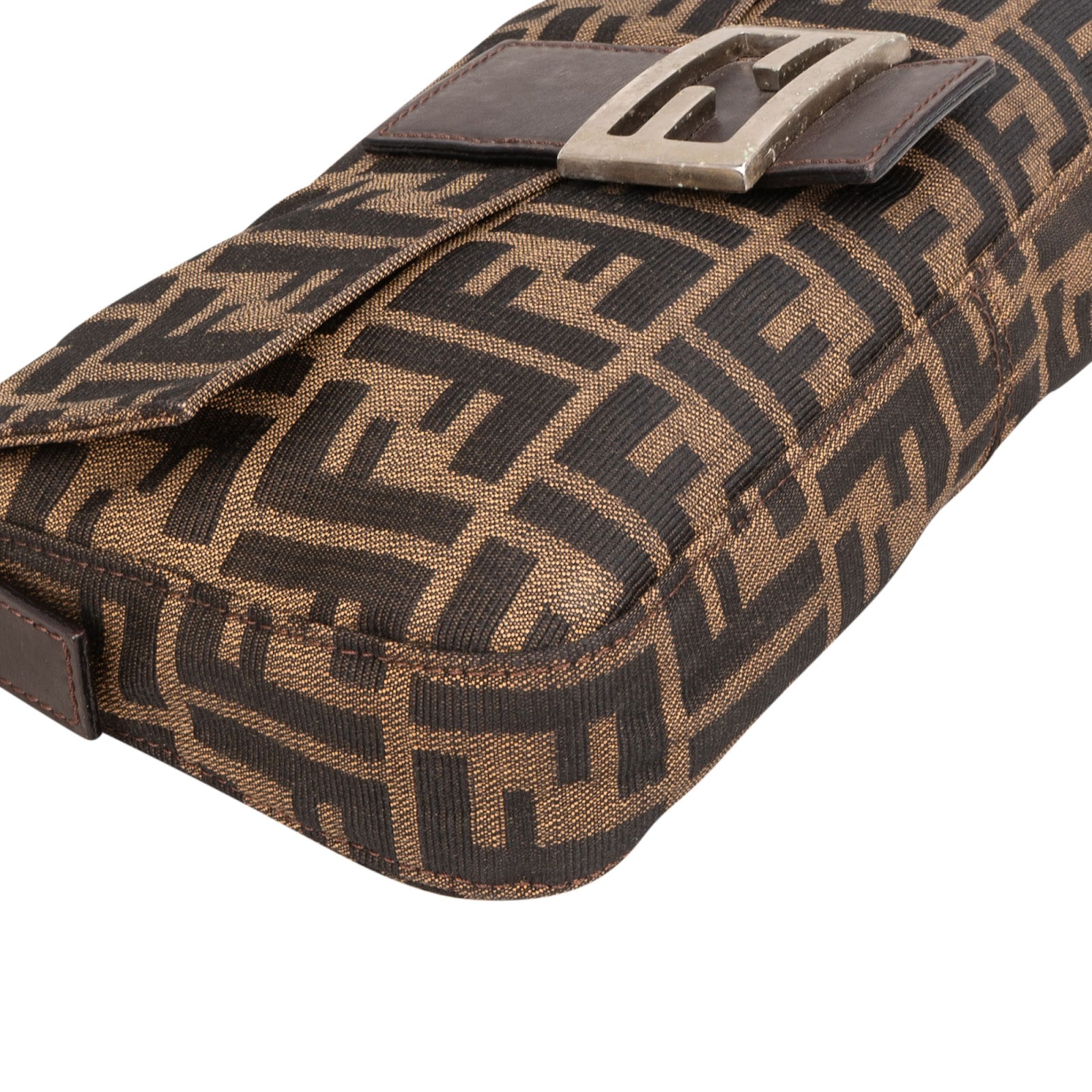 Fendi Monogram FF Zucca Baguette Shoulder Bag