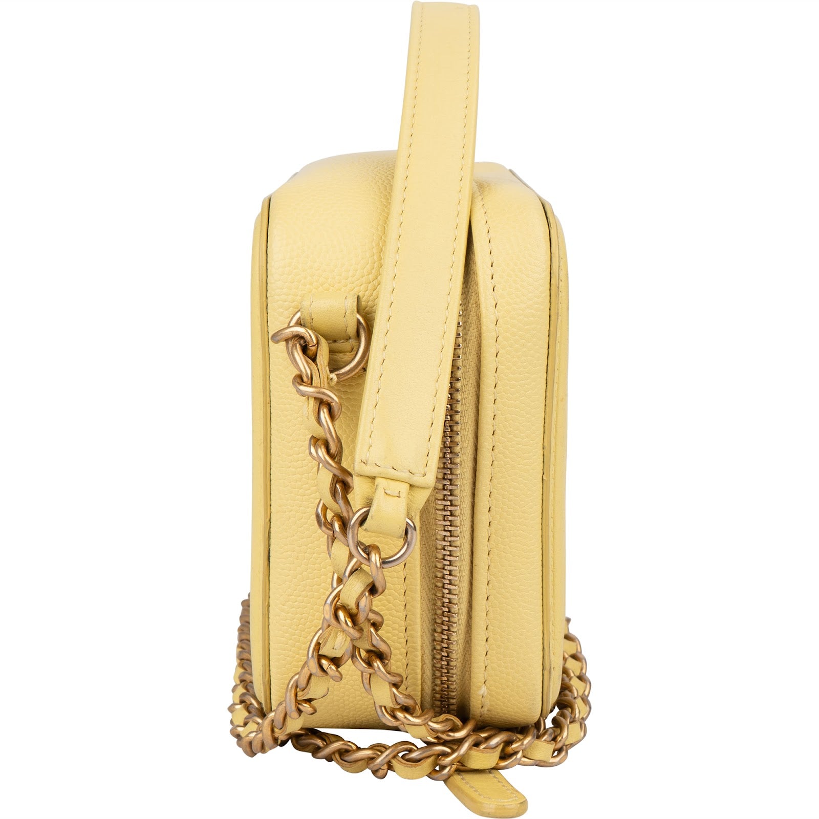 Chanel Quilted Caviar Leather CC Filigree Crossbody Bag