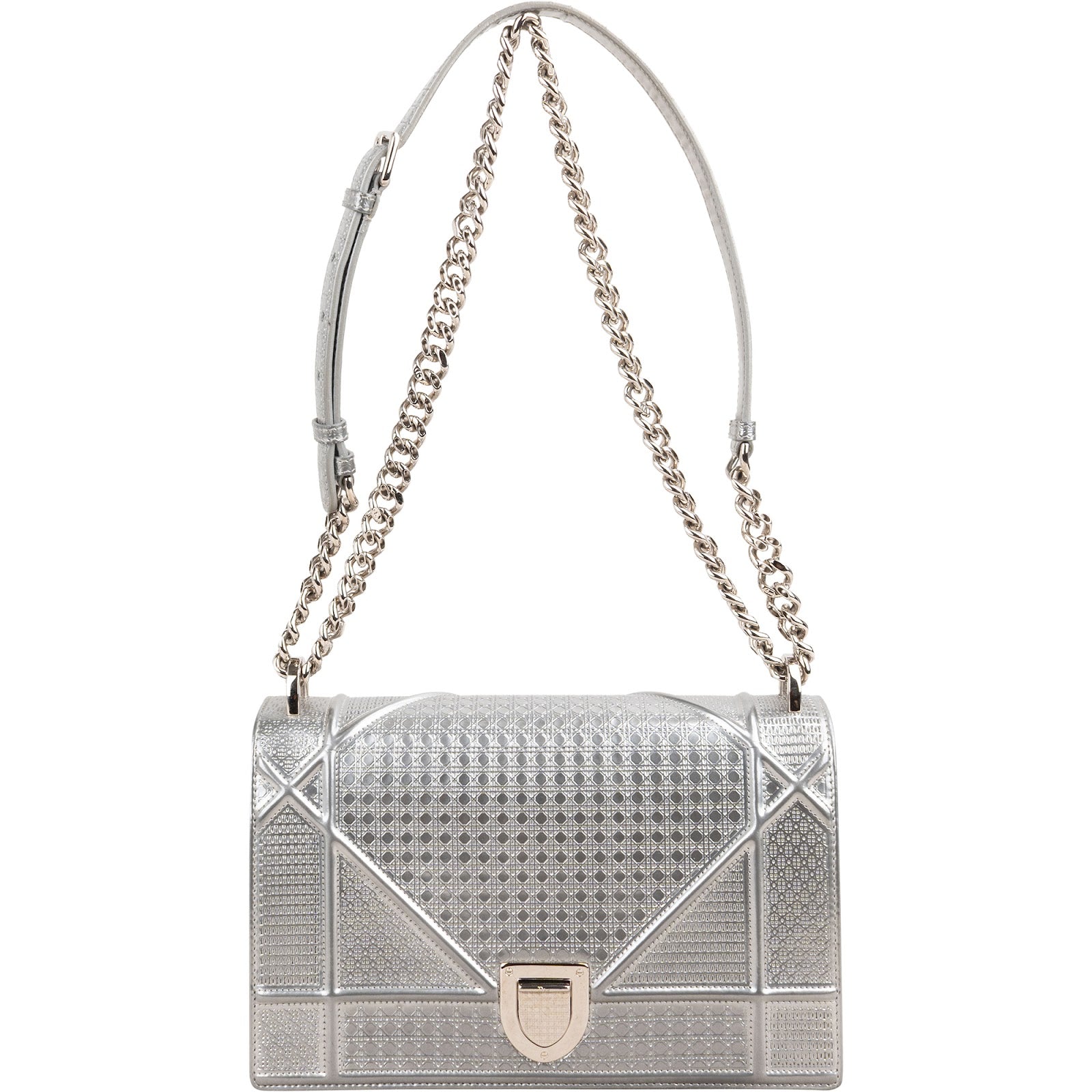 Christian Dior - Metallic Diorama Flap Crossbody Bag