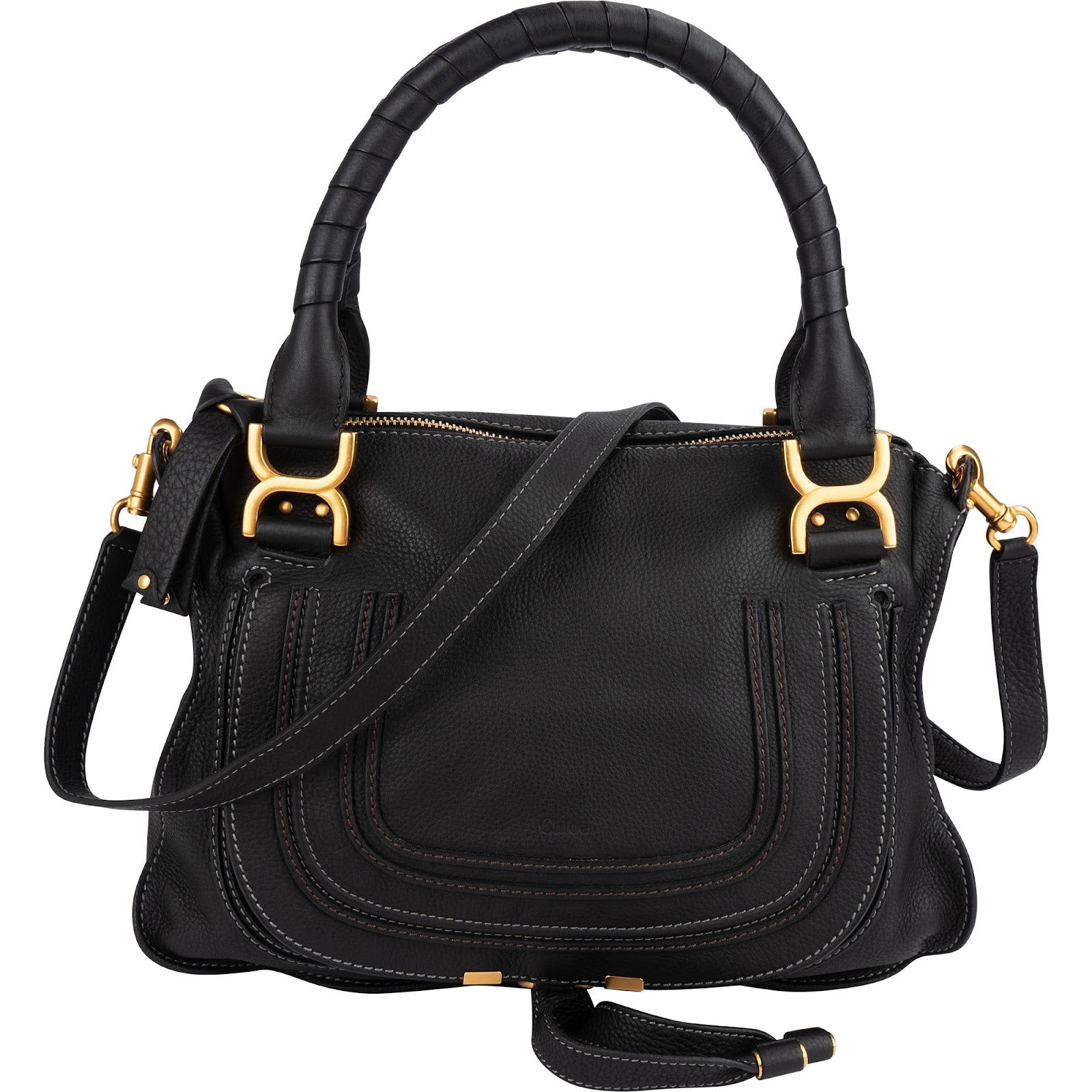 Chloé Grained Leather Marcie Handbag