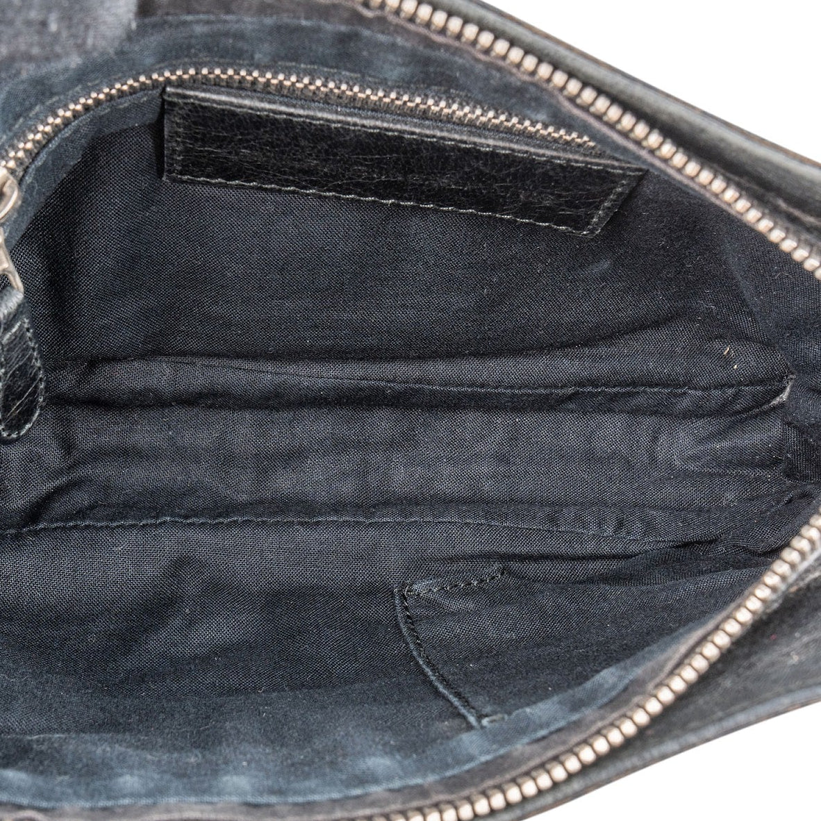 Balenciaga Black Leather City Mini Pochette Crossbody Bag
