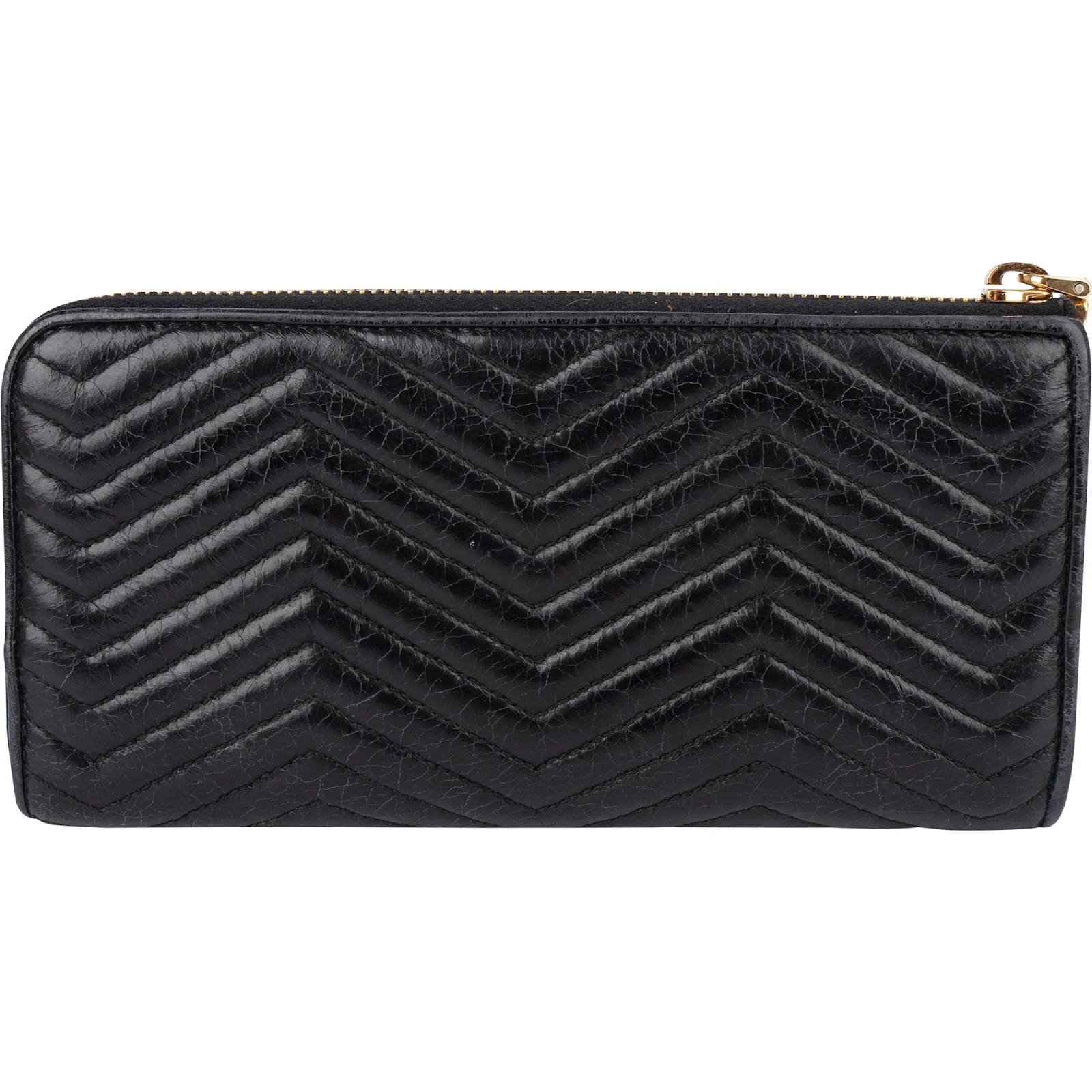 Miu Miu Matelassé Leather Bow Zip Around Wallet