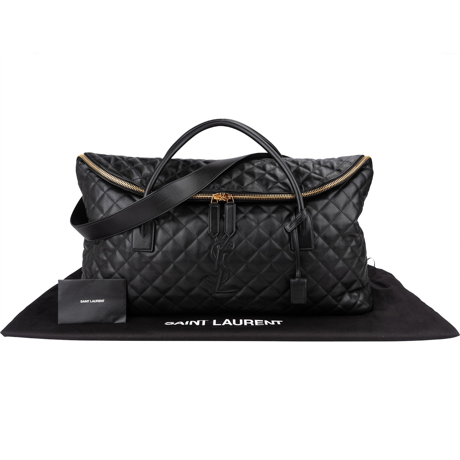 Saint Laurent Quilted Lambskin ES Giant Reisetasche