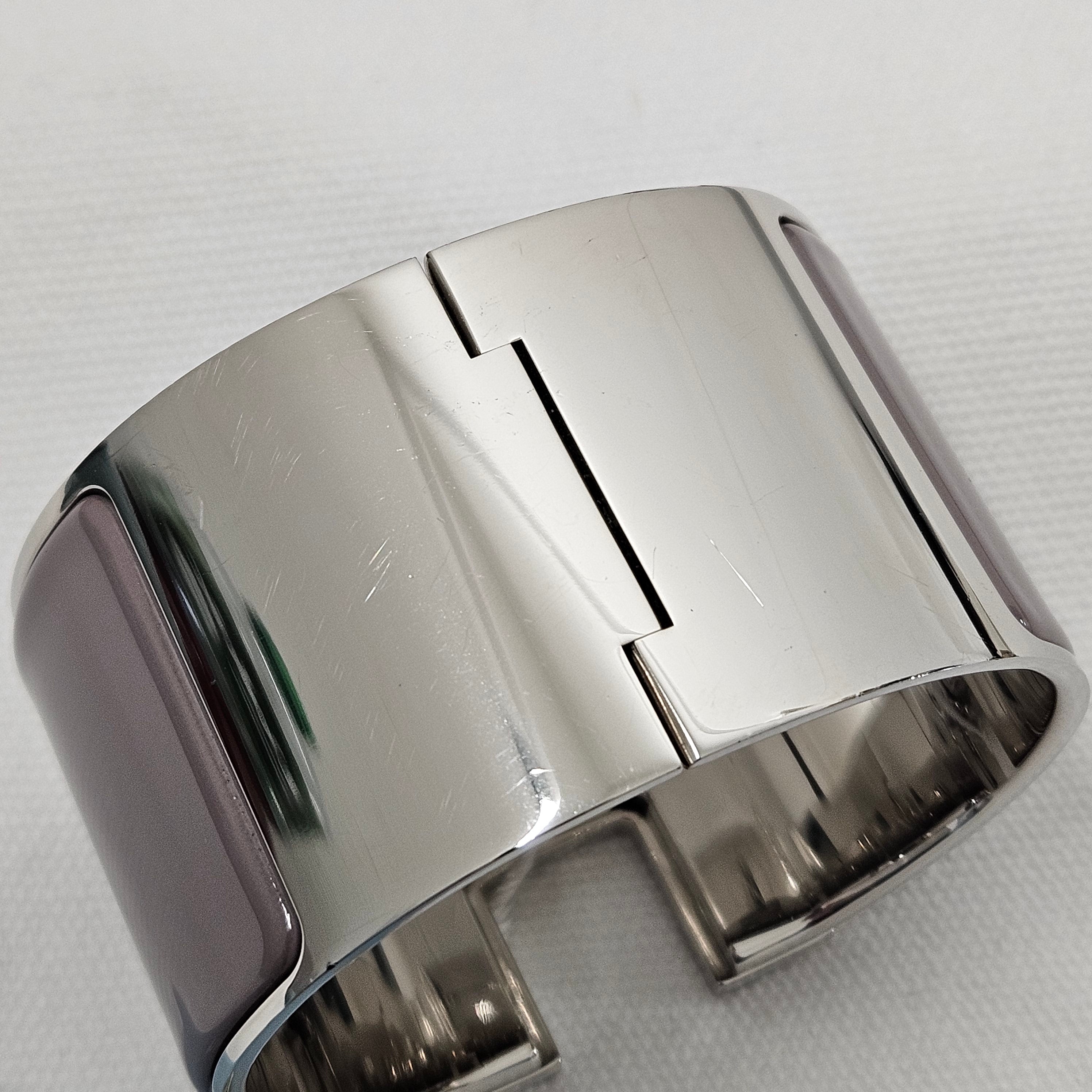 Hermès - Lilac Clic H Wide Armband