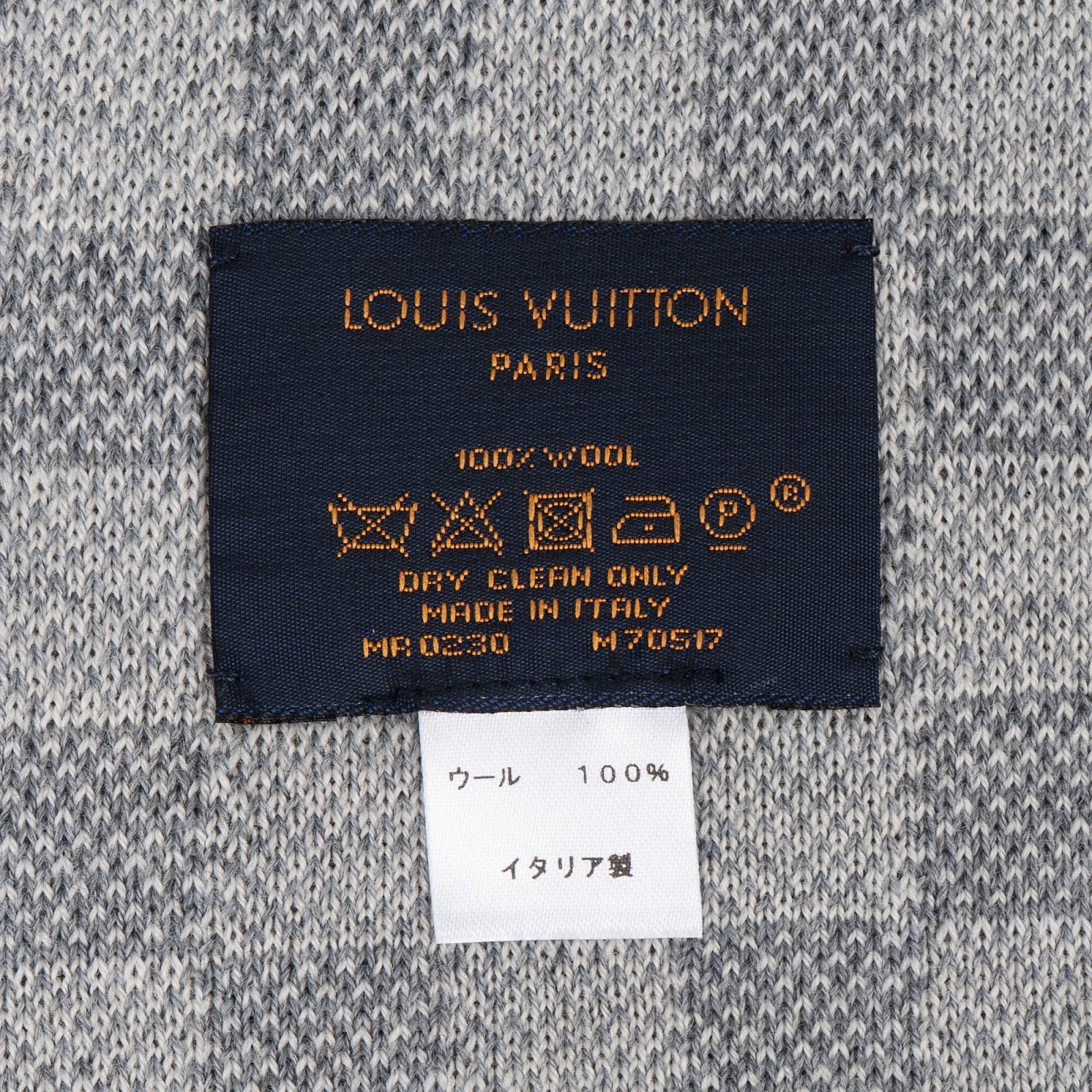 Louis Vuitton Wool Monogram Damier Schal