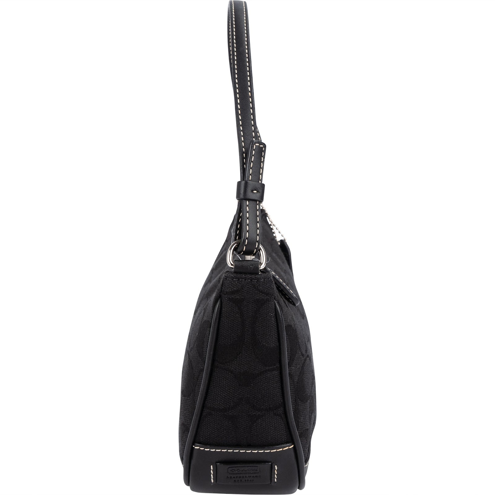 Coach Black Signature Monogram Clutch Bag