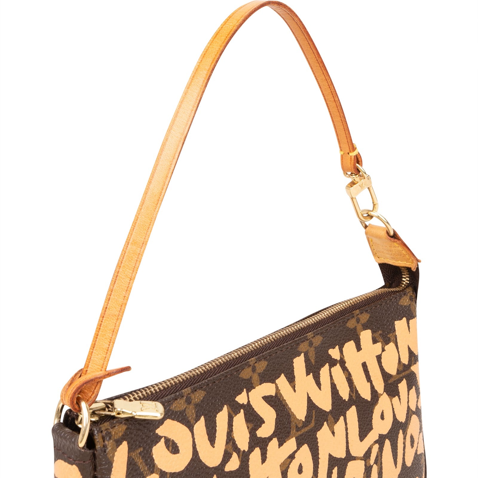 Louis Vuitton Limited Edition Monogram Graffiti Pochette Handbag