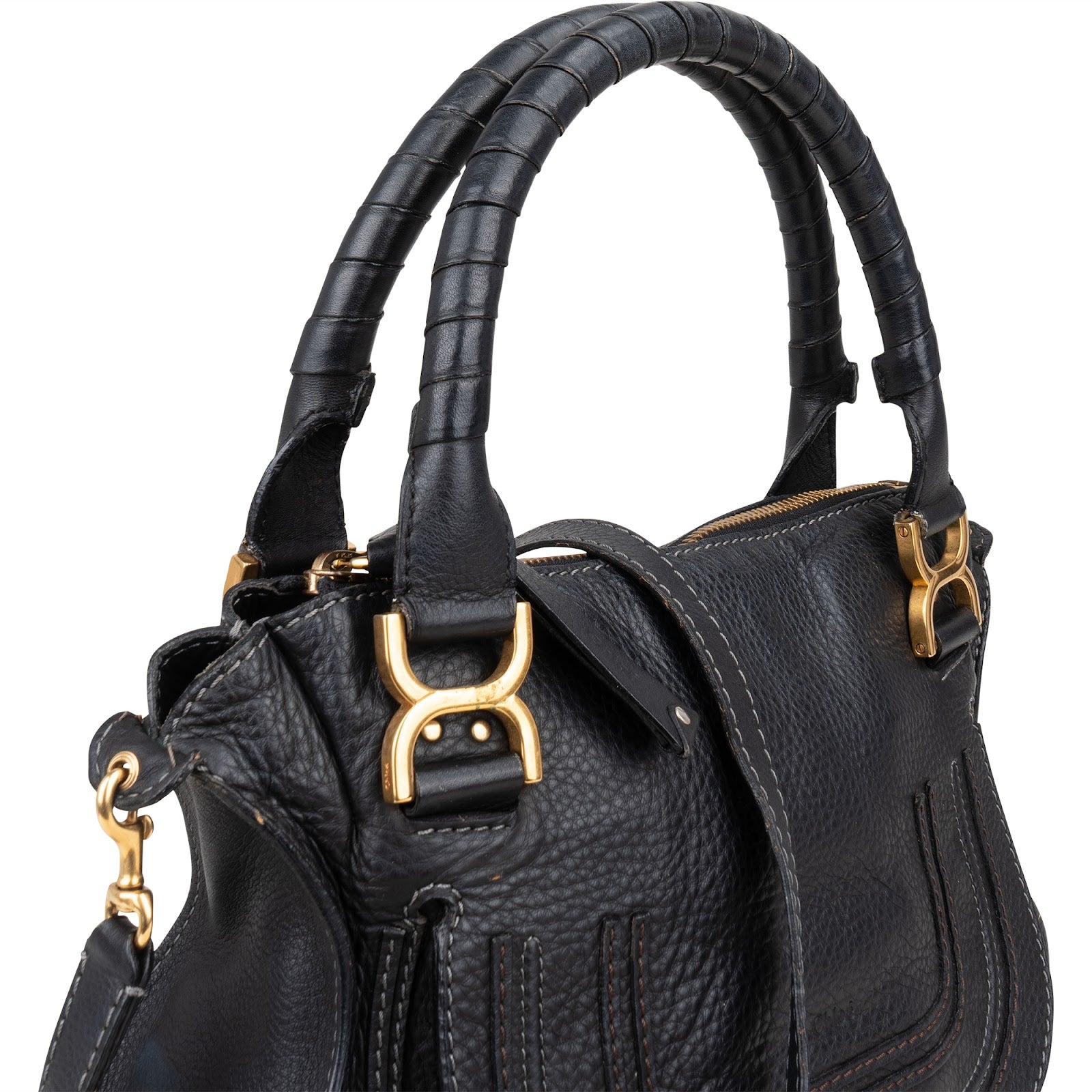 Chloé Grained Leather Medium Marcie Hobo Handbag