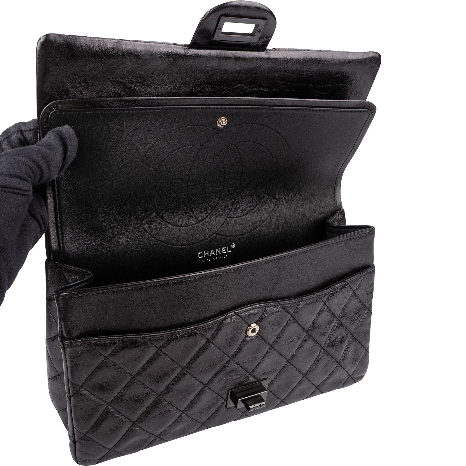 Chanel - 2.55 Reissue Jumbo Double Flap Schultertasche