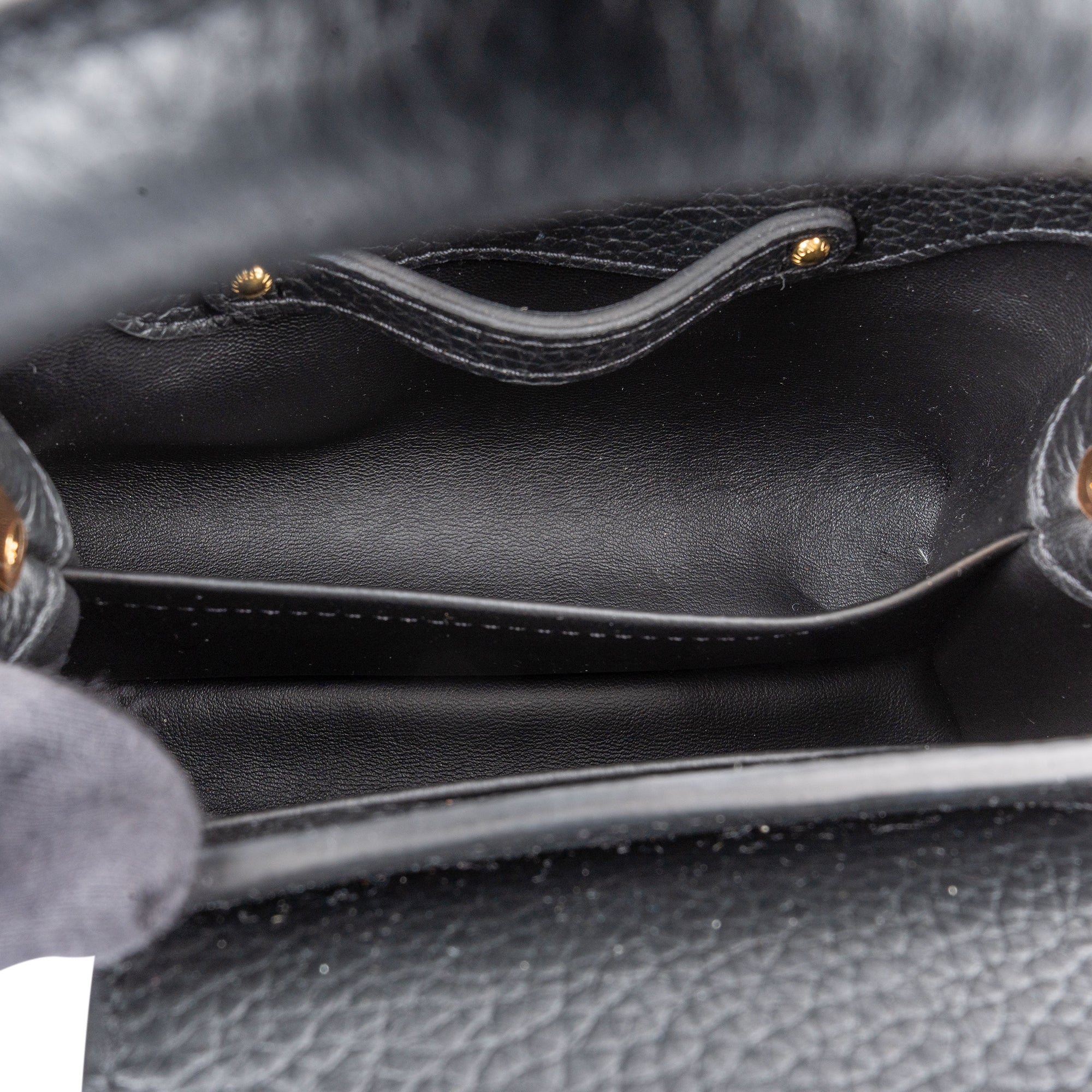 Louis Vuitton Taurillon Leather Flower Mini Capucines BB Handbag