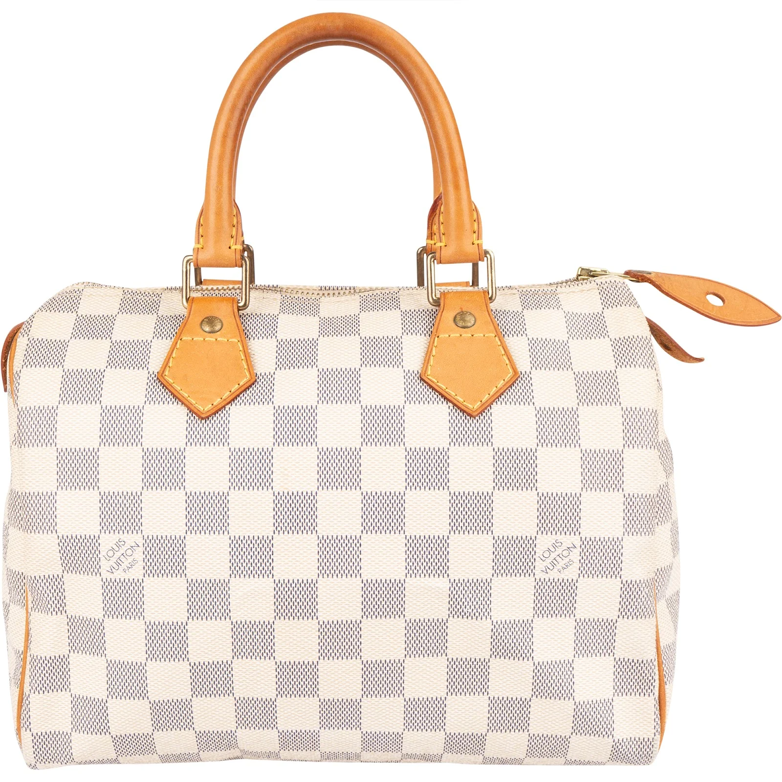 Louis Vuitton Damier Azur Monogram Speedy 25 Boston Bag