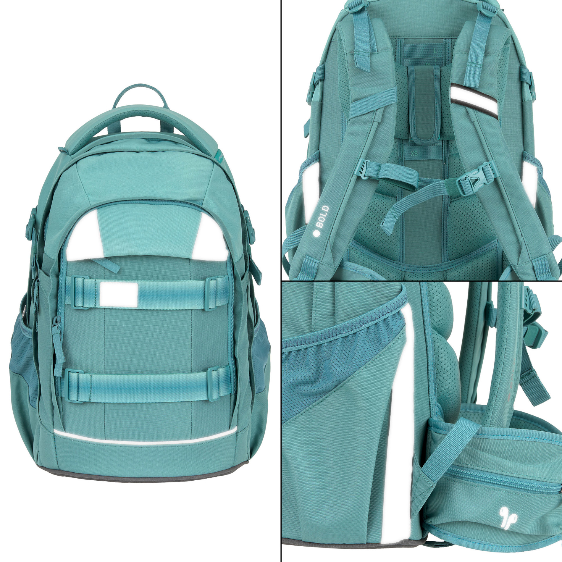 School Backpack Origin Bold - Aqua