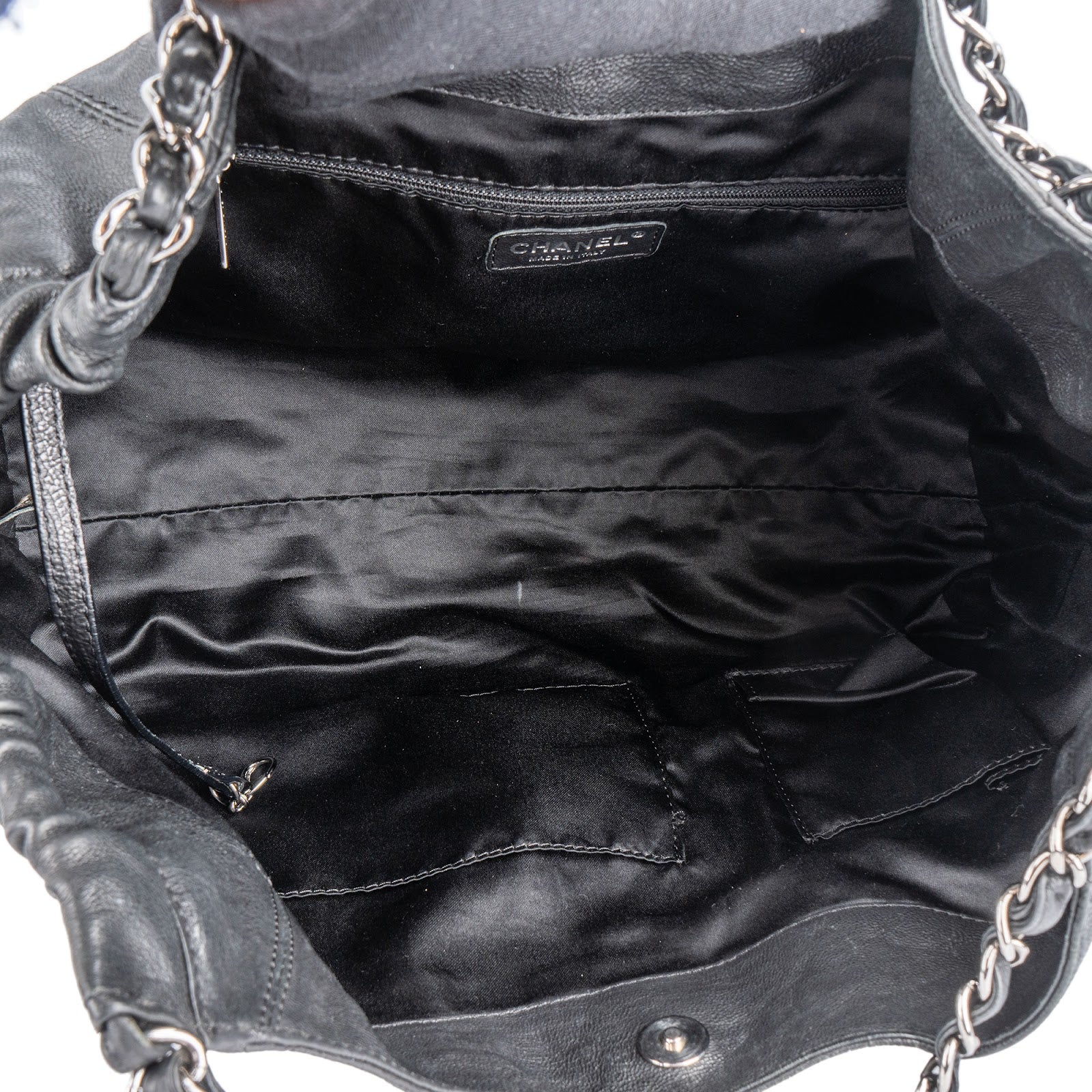 Chanel Stitchng Caviar Leather CC Handbag