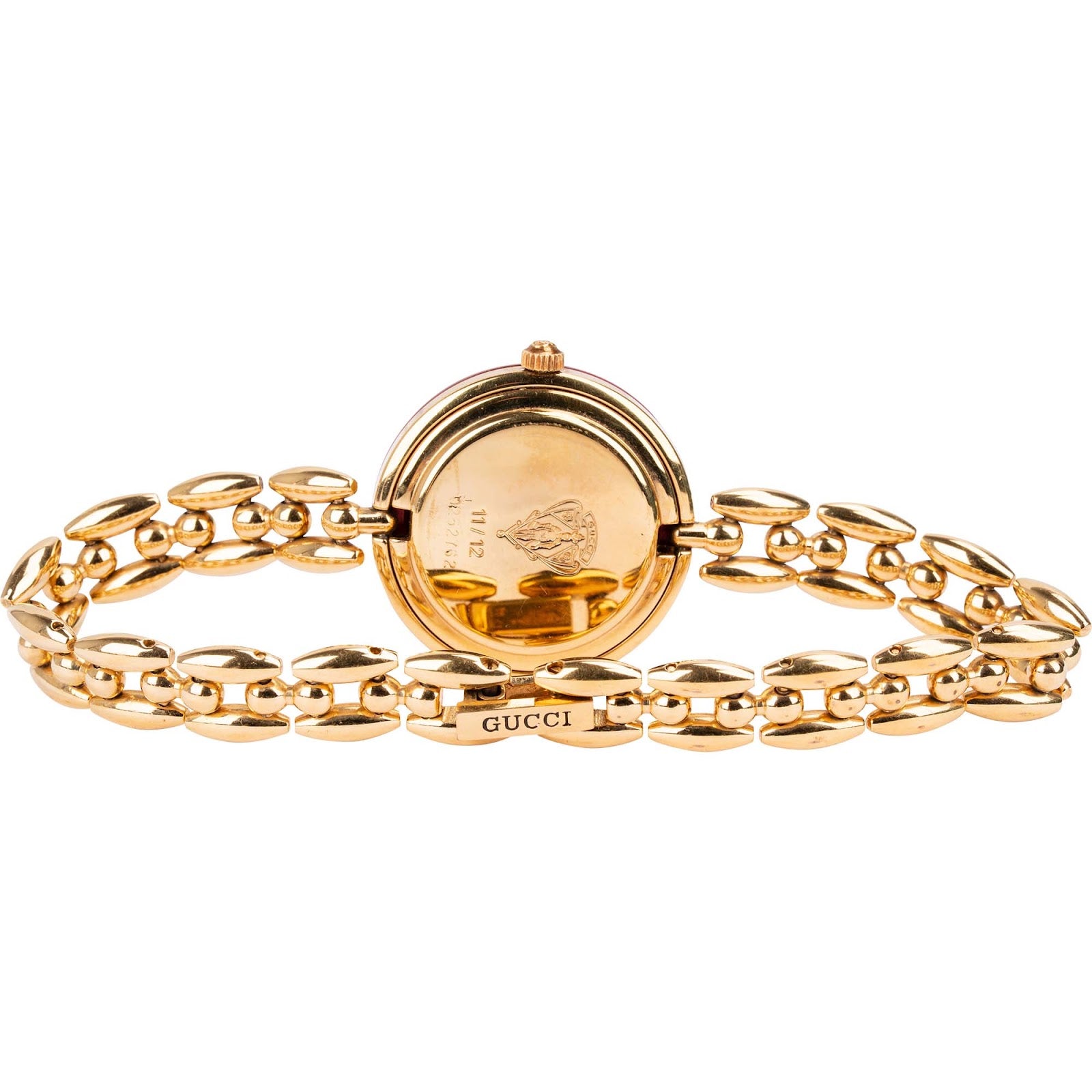 Gucci Gold Tone Change Bezel 11/12.2 Damenuhr