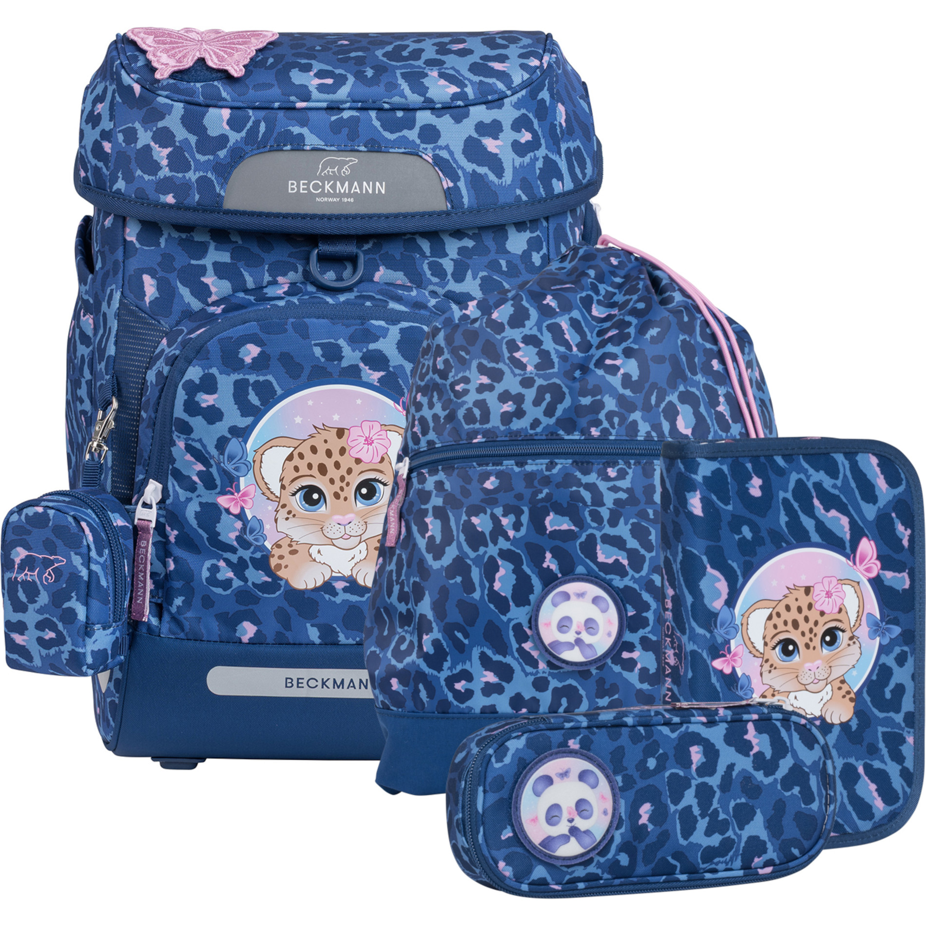 Plus Air - 6-tlg. Schulranzenset - Cheeta