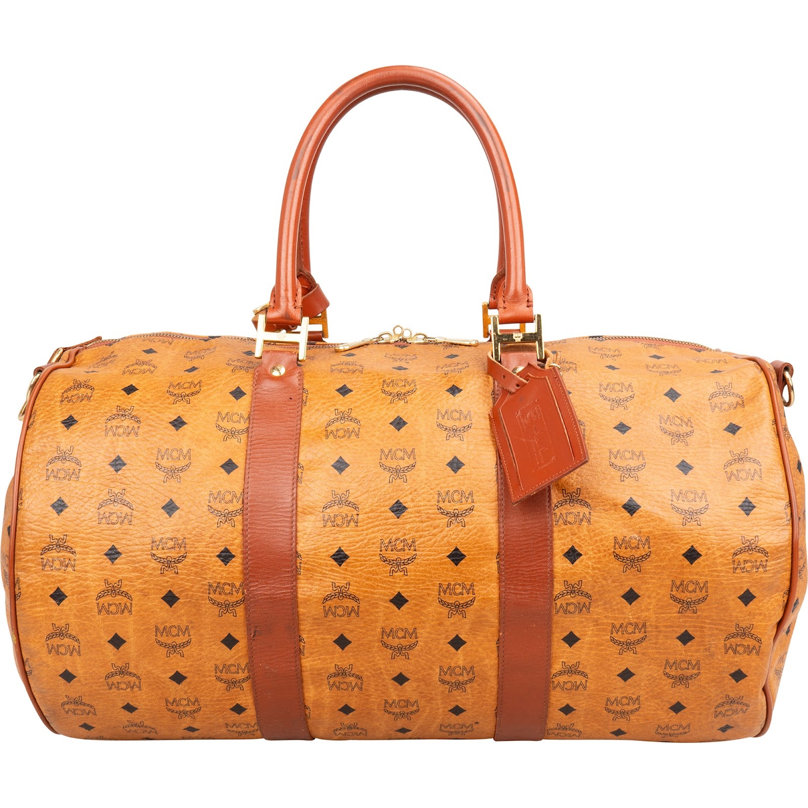 Sac de voyage MCM Monogram Visetos Boston 50