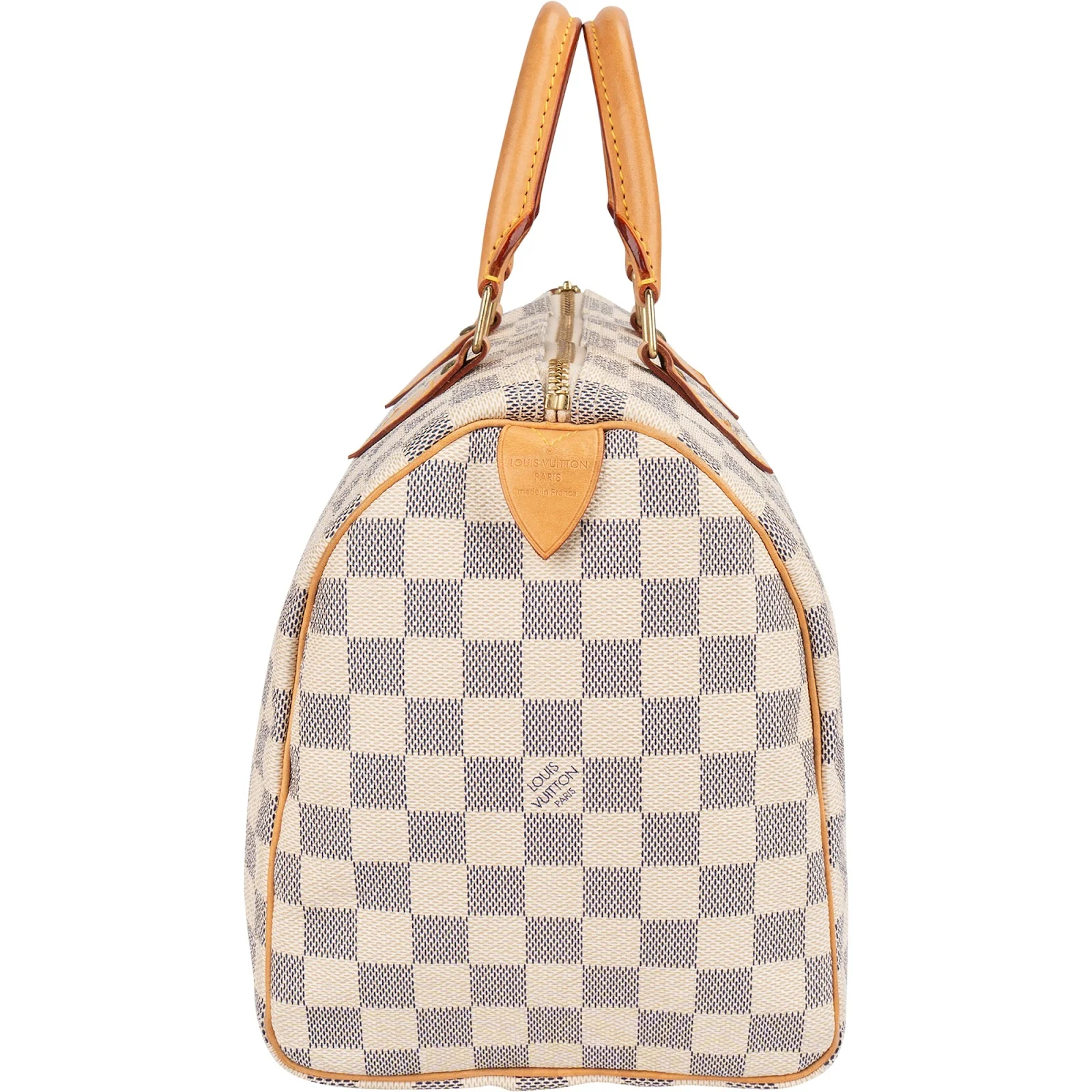 Louis Vuitton Damier Azur Monogram Speedy 30 Boston Bag