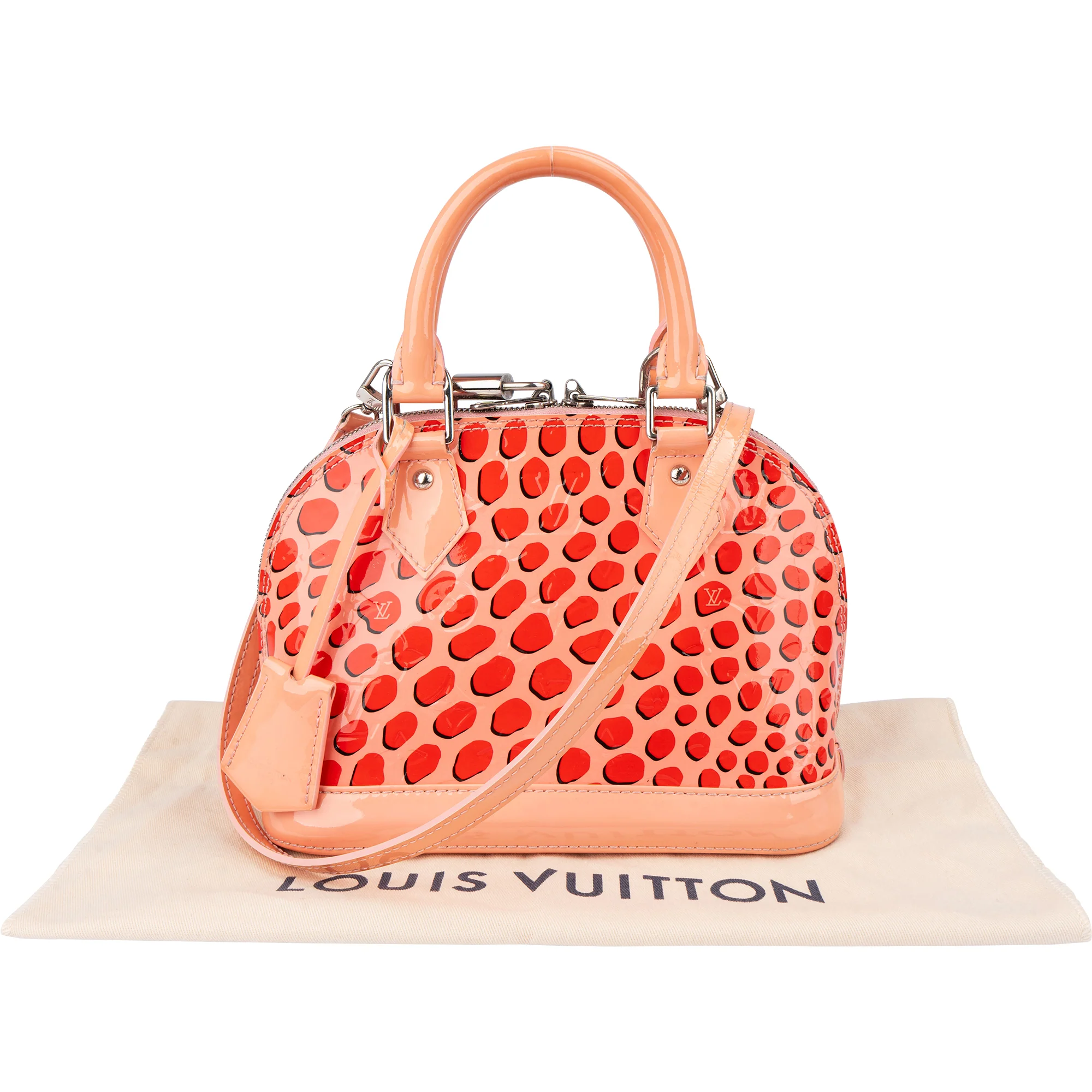 Louis Vuitton Limited Jungle Dots Vernis Monogram Alma BB Handbag