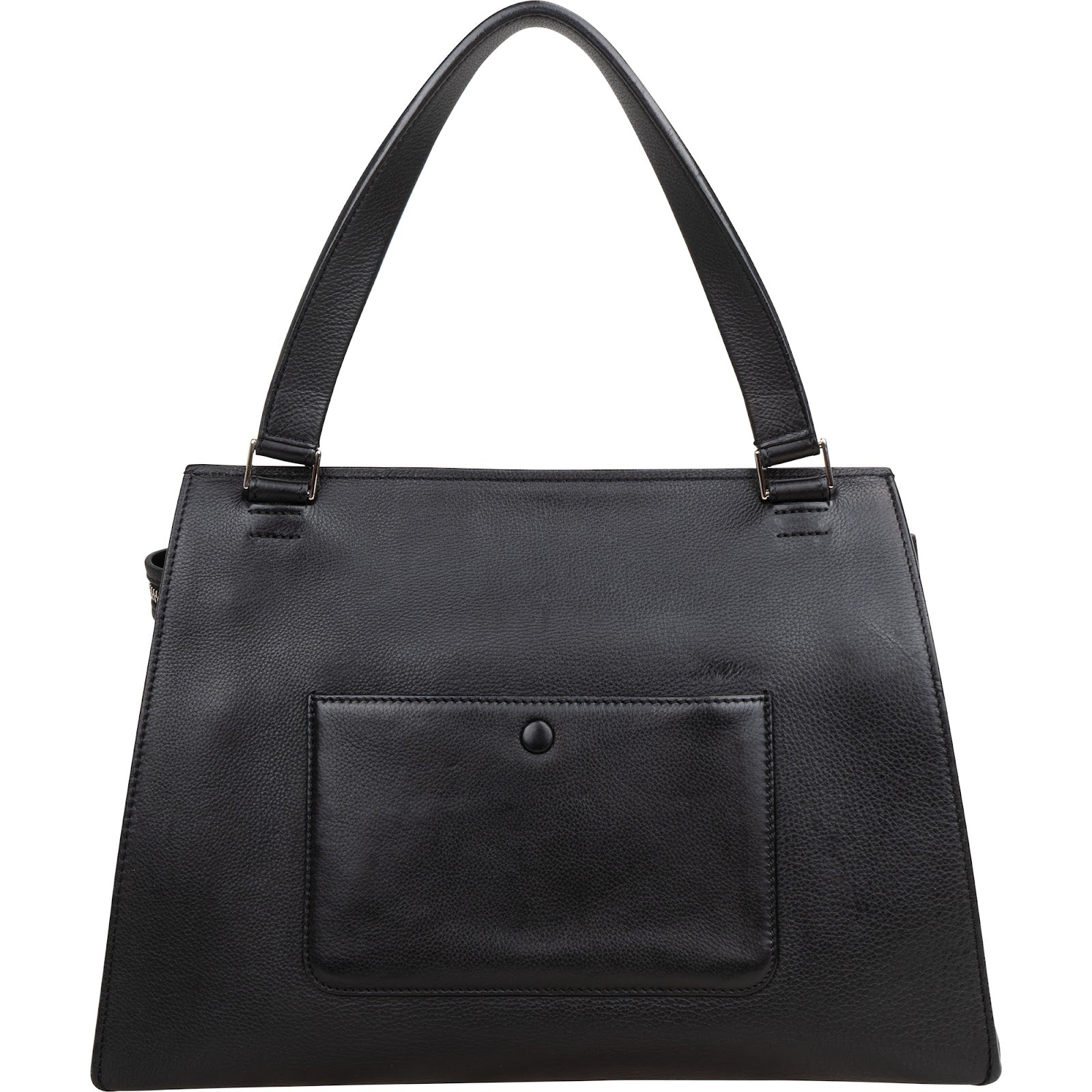 Céline Black Grained Calfskin Edge Shoulder Bag