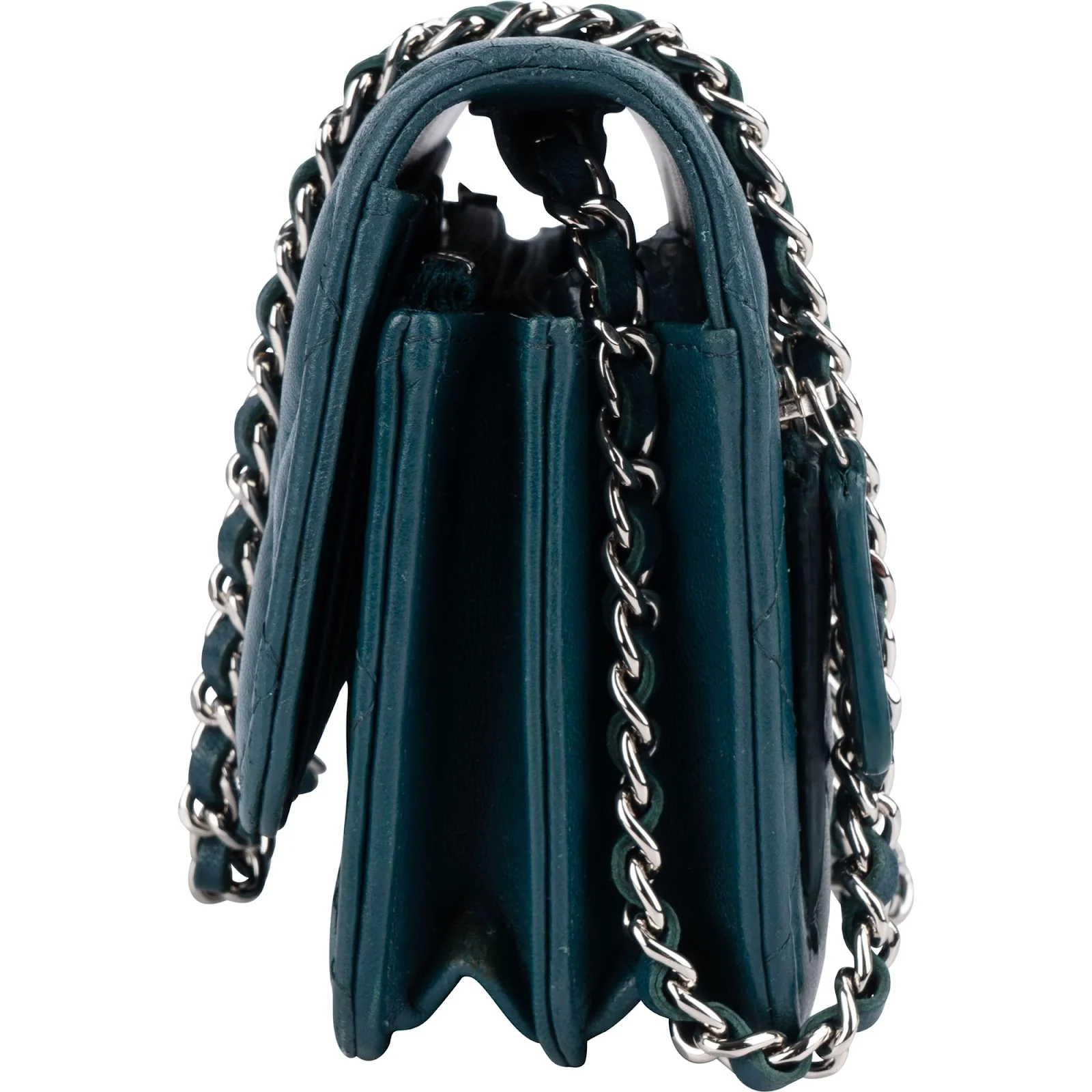 Chanel Quilted Lambskin Mini Wallet on Chain Crossbody Bag