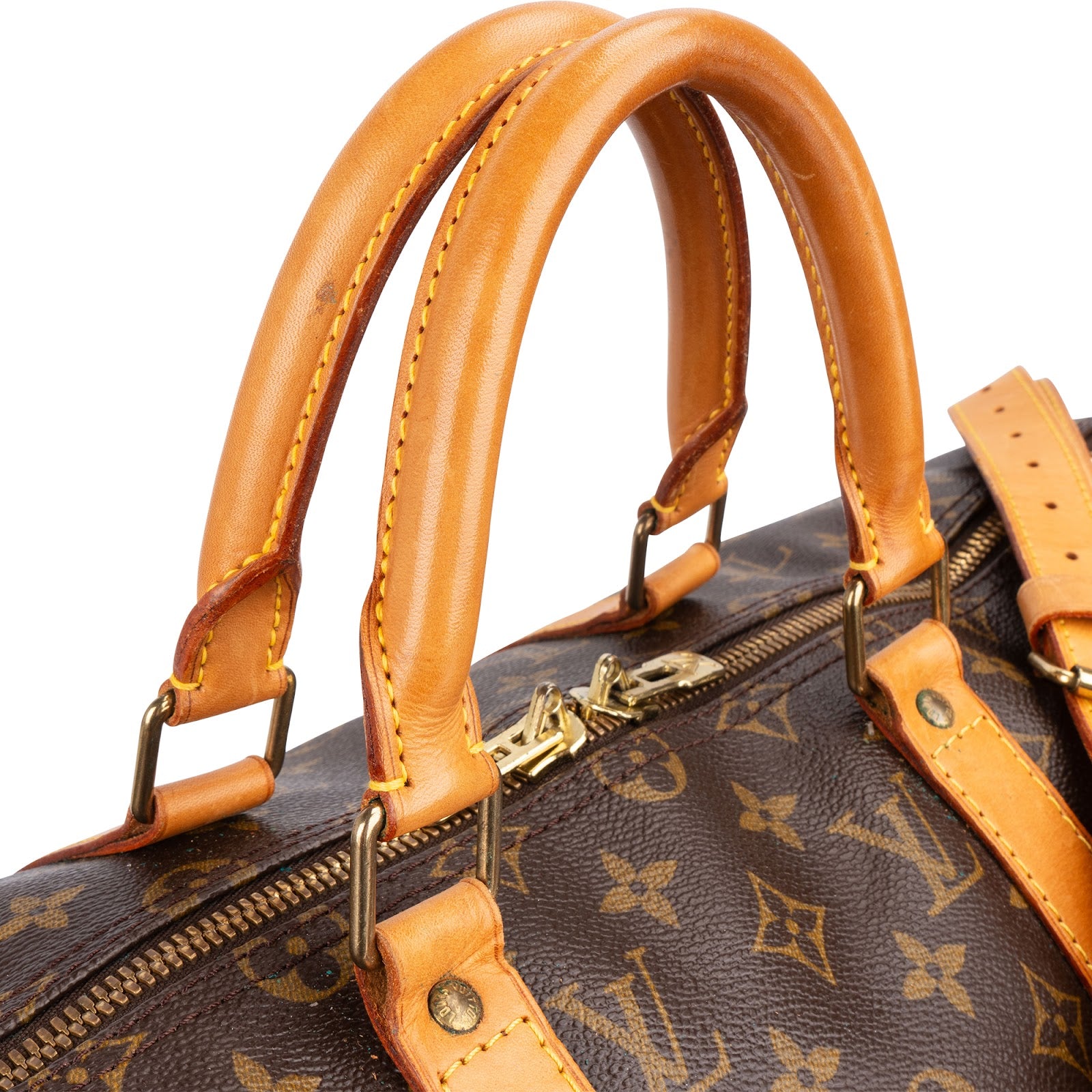 Torba podróżna Louis Vuitton Monogram Canvas Keepall 50 z paskiem na ramię