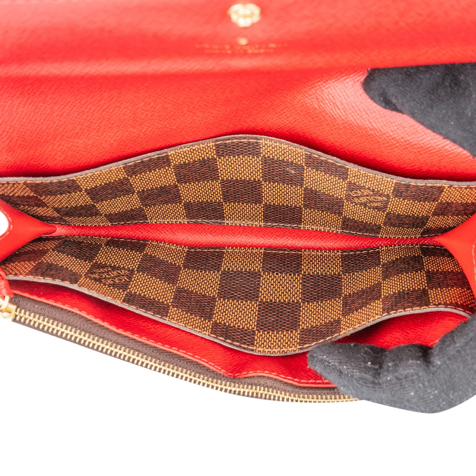 Louis Vuitton Monogram Damier Ebene Canvas Emilie Wallet