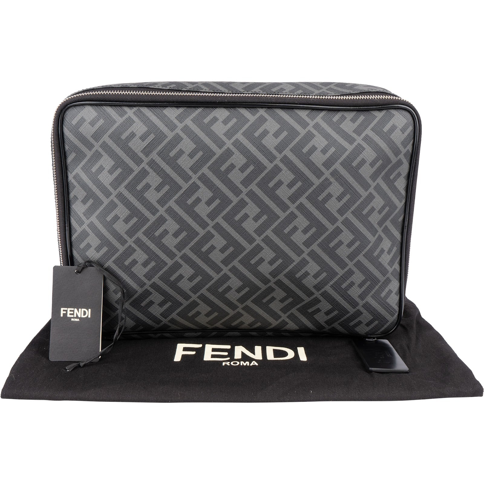 Fendi - Monogram FF Canvas Pouch