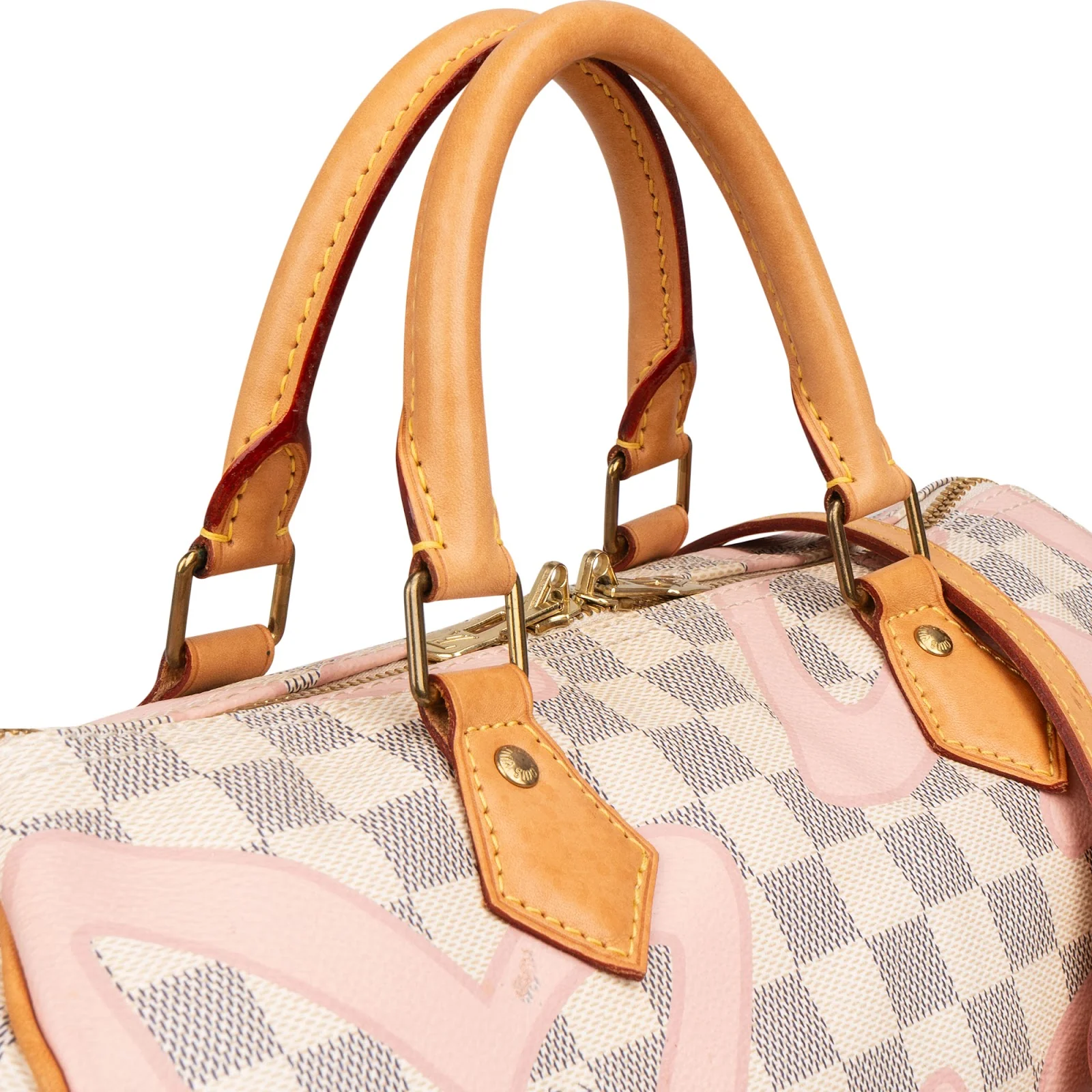 Louis Vuitton Monogram Damier Azur Tahitiene Speedy 30 Bandoulière Handbag