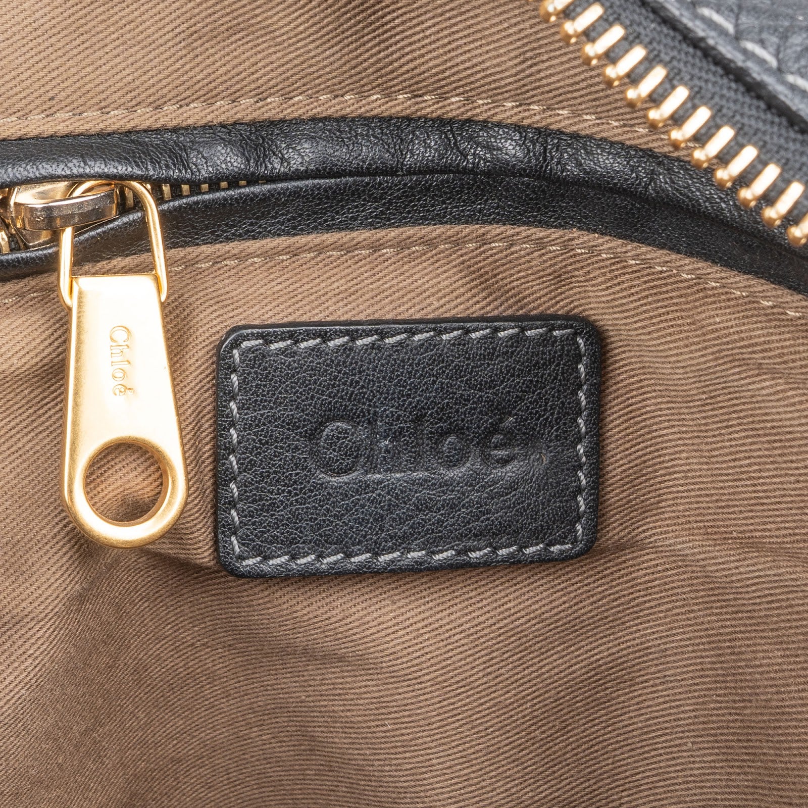 Chloé Grained Calfskin Leather Marcie Handbag
