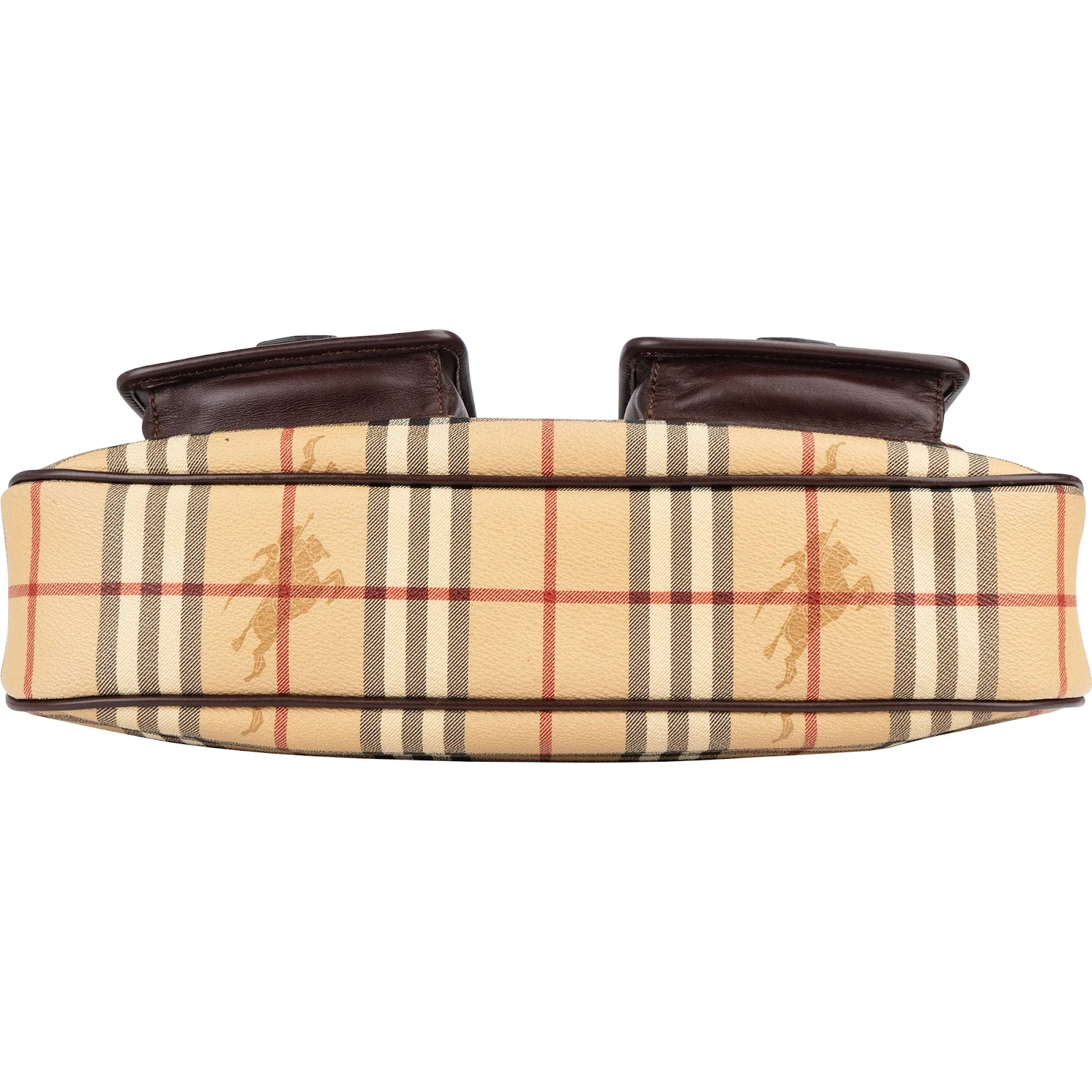 Burberry Haymarket Check Double Pocket Hobo Shoulder Bag