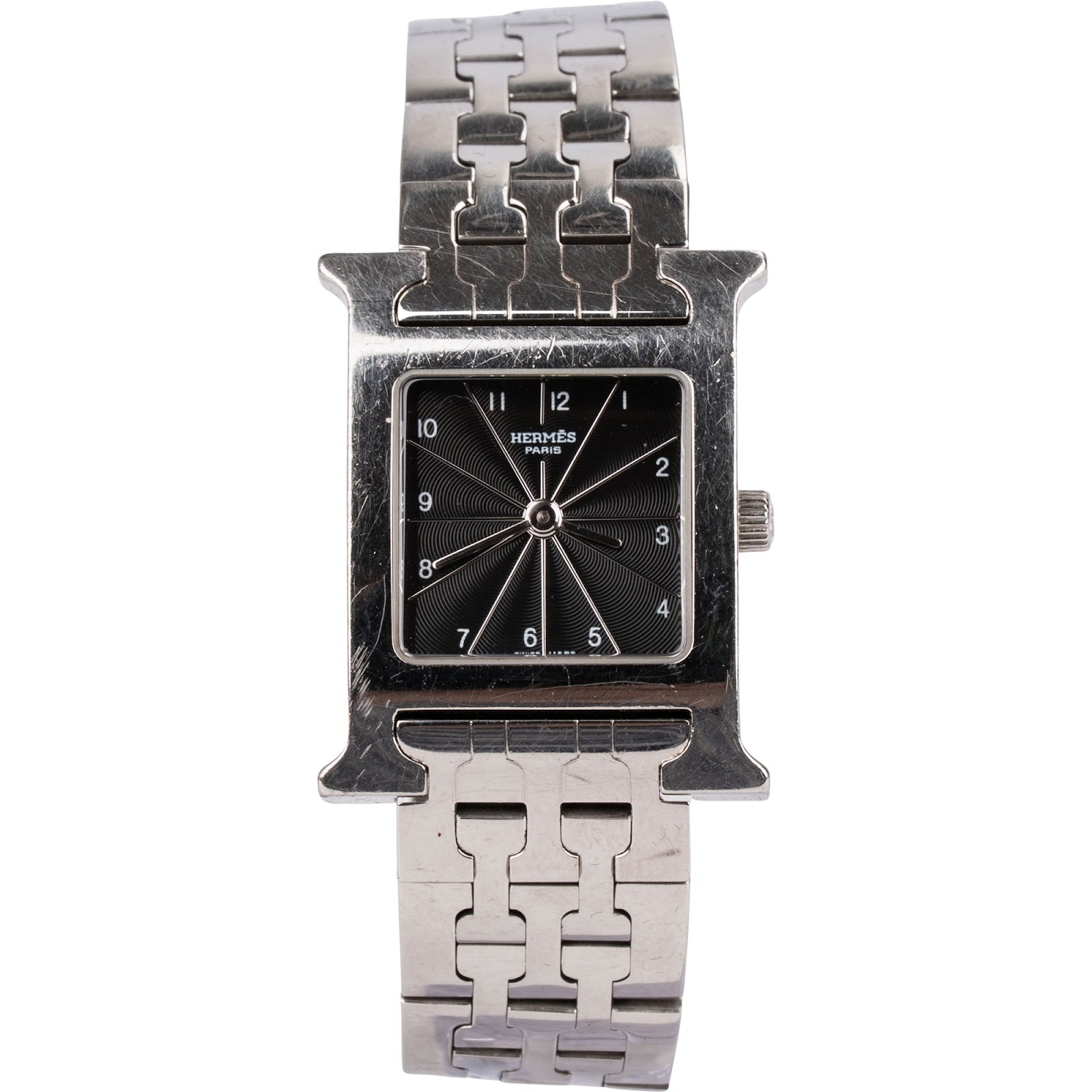 Hermès Silver Tone Heure H HH1.210 Damenuhr