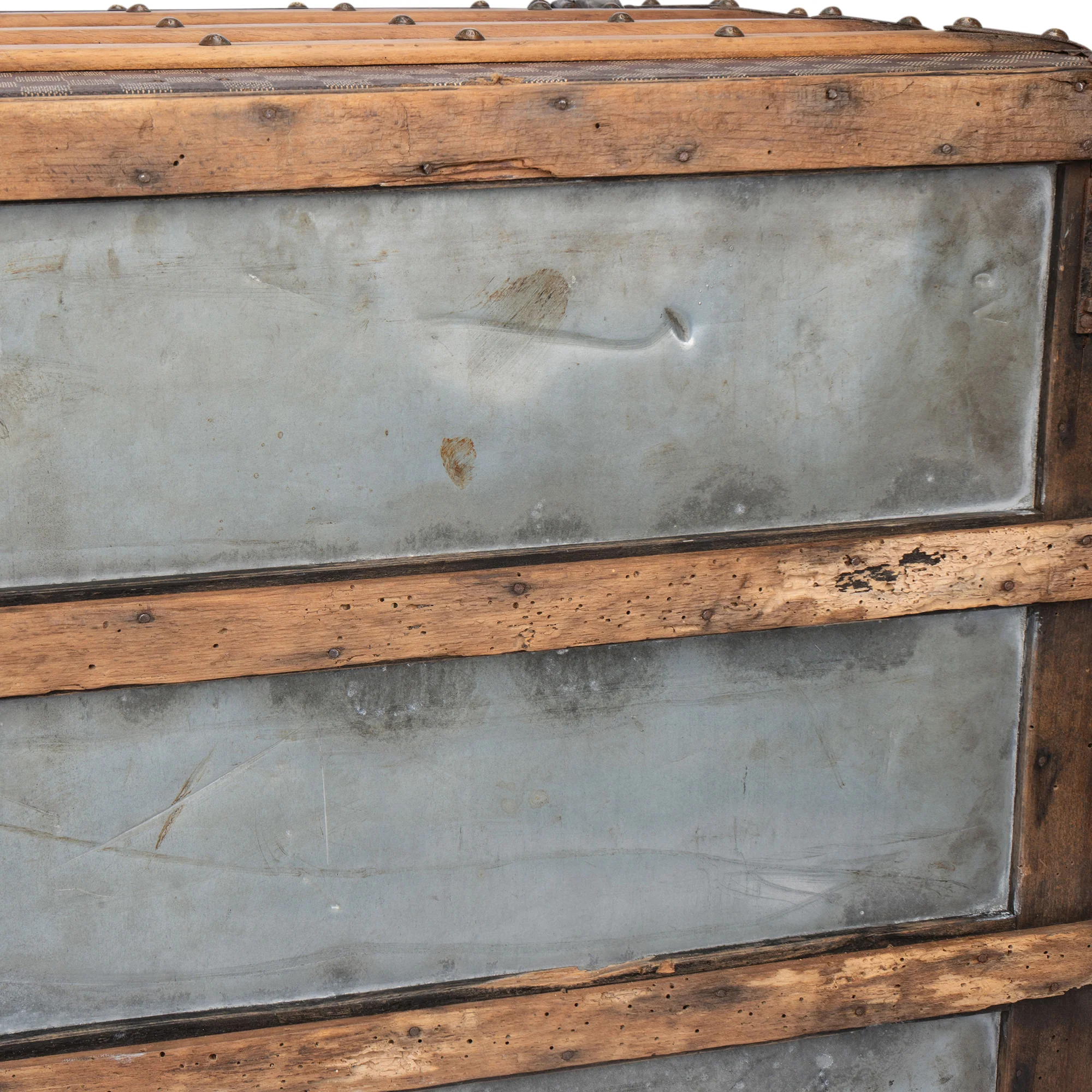 Louis Vuitton Damier Mark 2 c.1890s Courrier 100 Trunk Malle Koffer