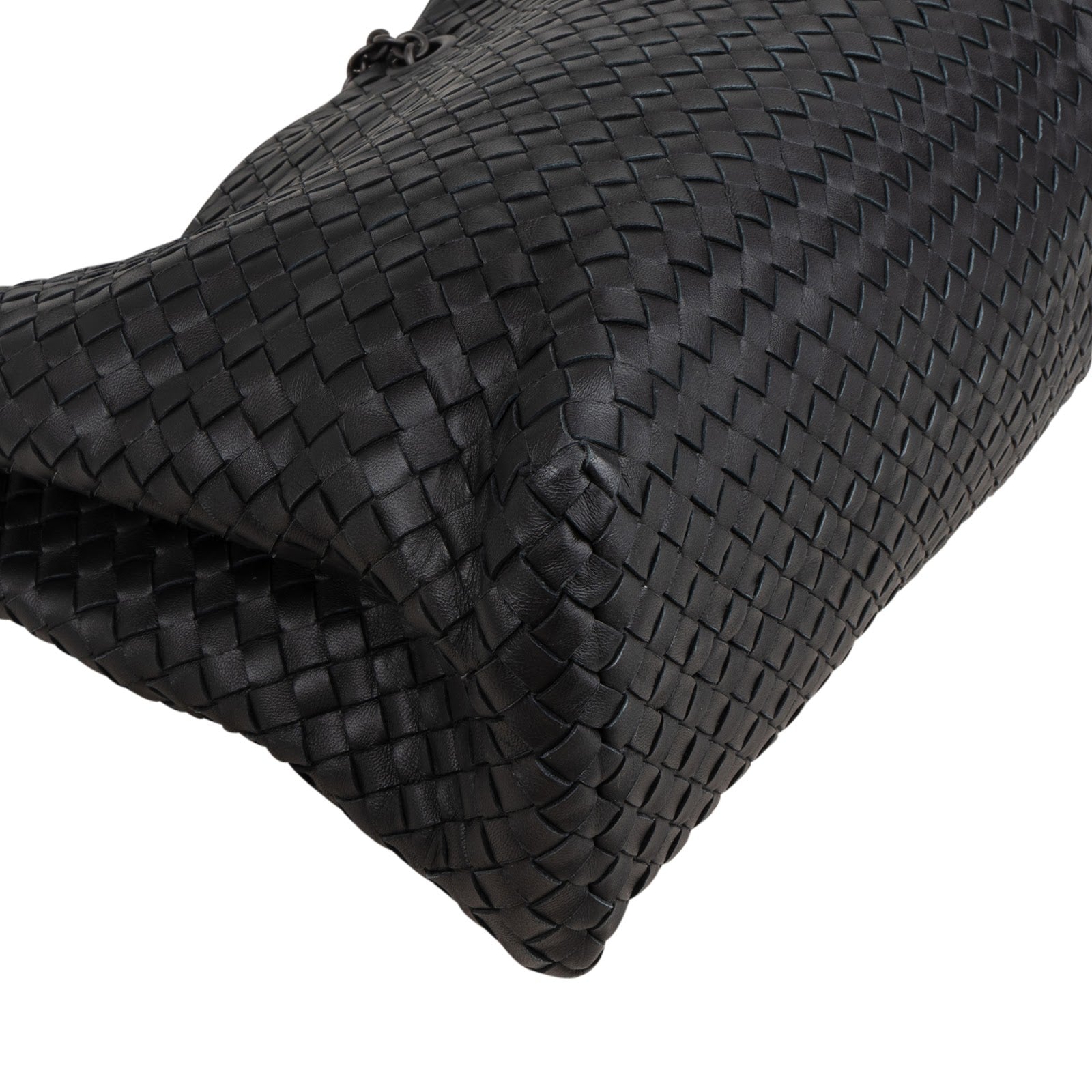Sac à bandoulière à chaîne en cuir nappa Intrecciato de Bottega Veneta