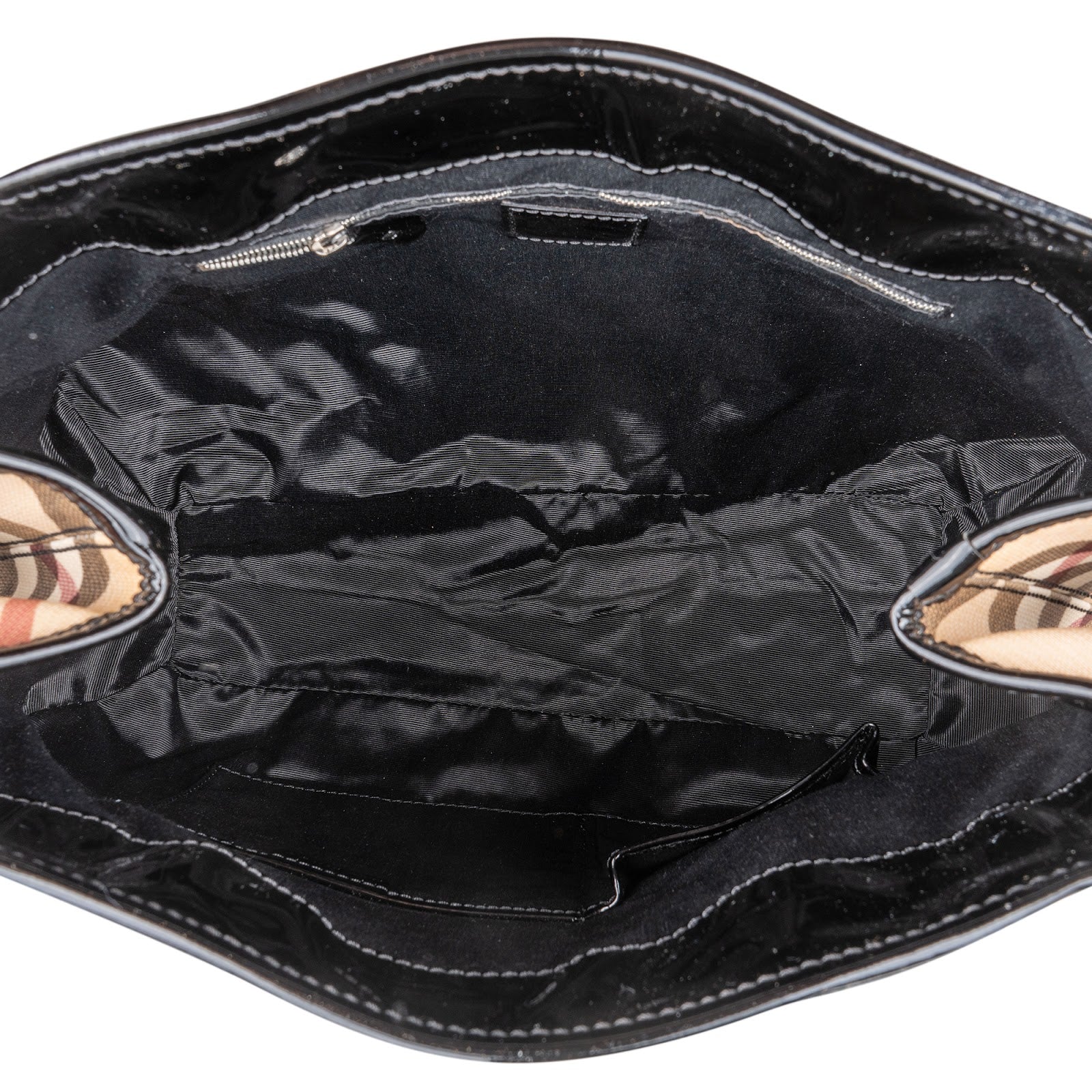 Burberry Nova-Check Studded Knight Hobo Handbag