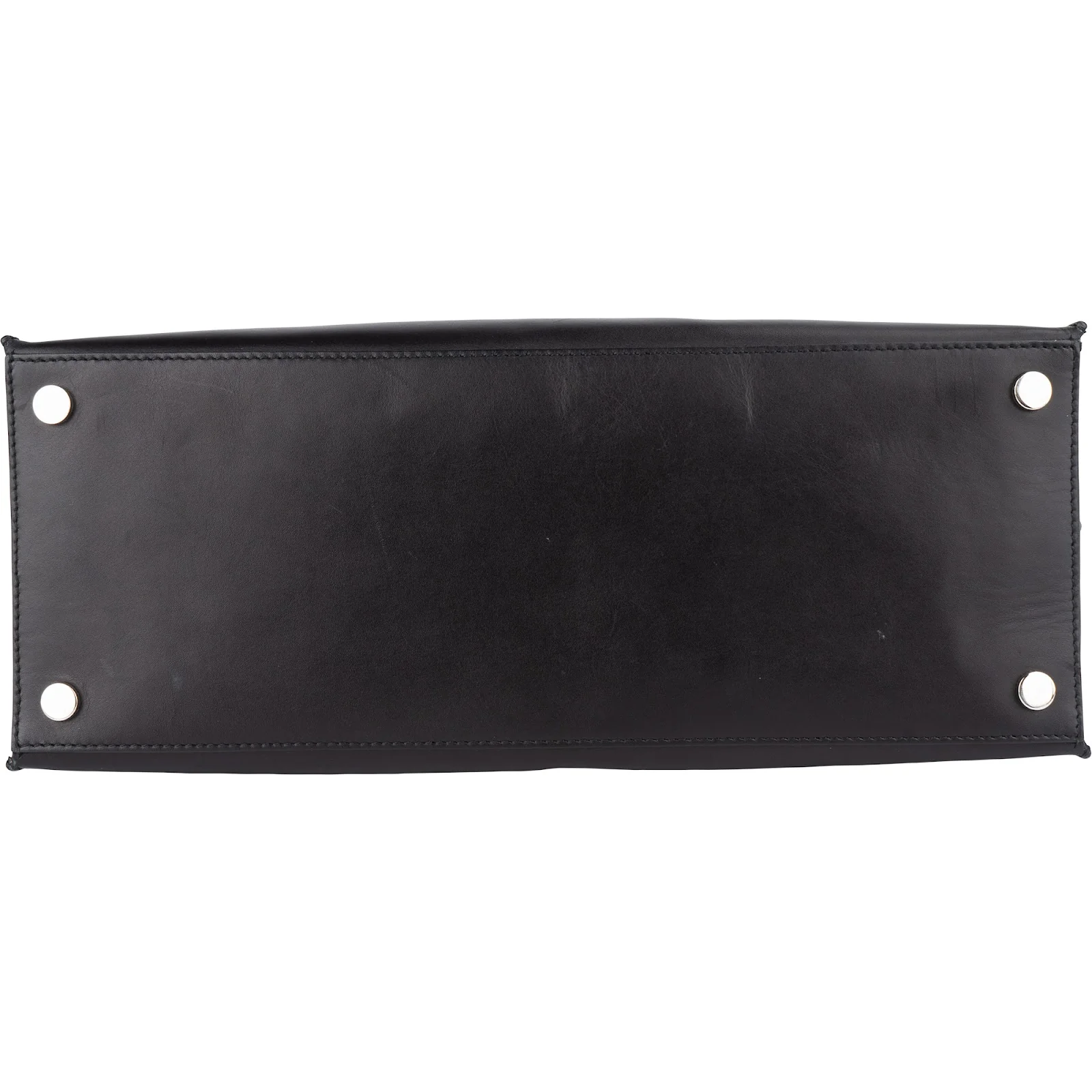 Balenciaga Black Leather Marble Padlock Tote Shoulder Bag