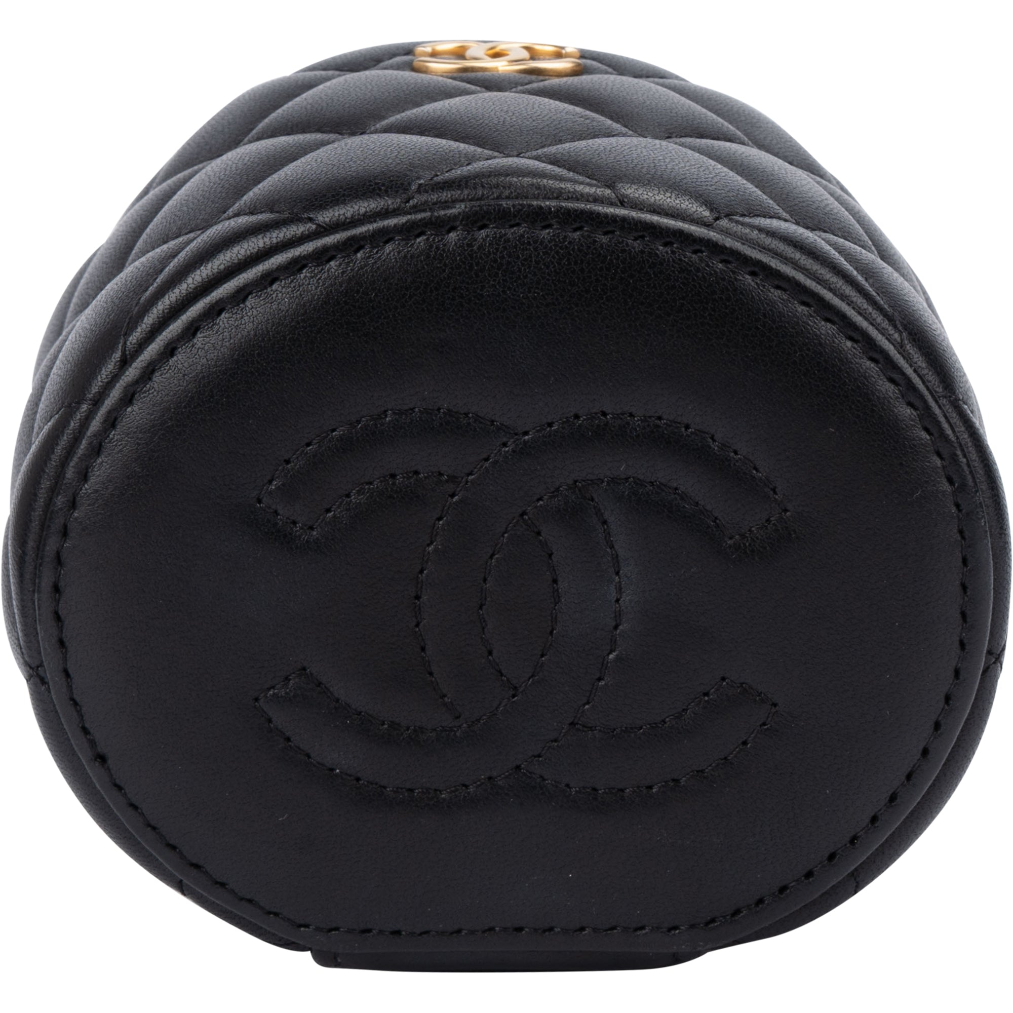 Mini sac à bandoulière « Vanity » en agneau matelassé Chanel