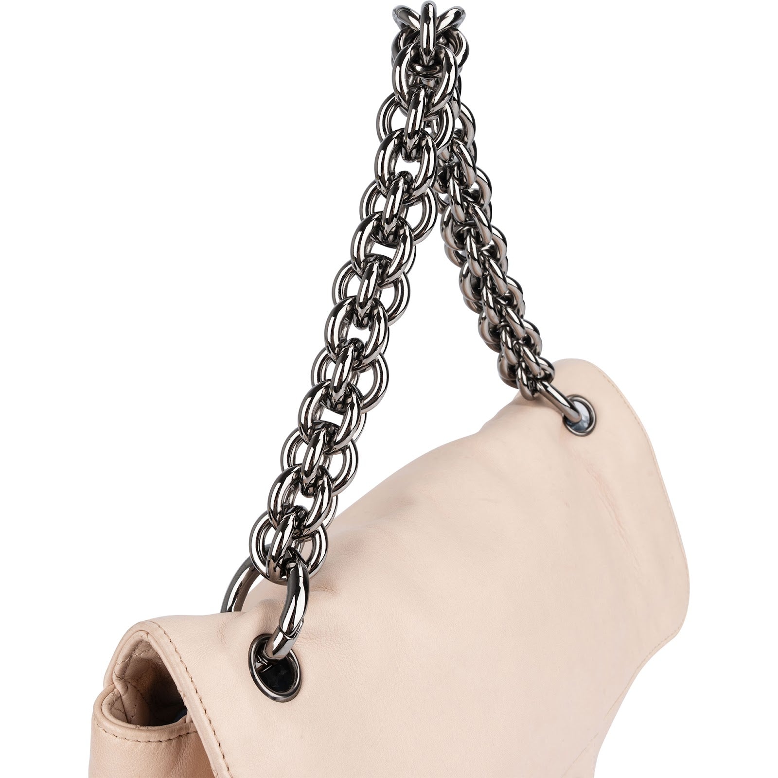 Chanel Leather Modern Chain Single Flap Shoulder Bag