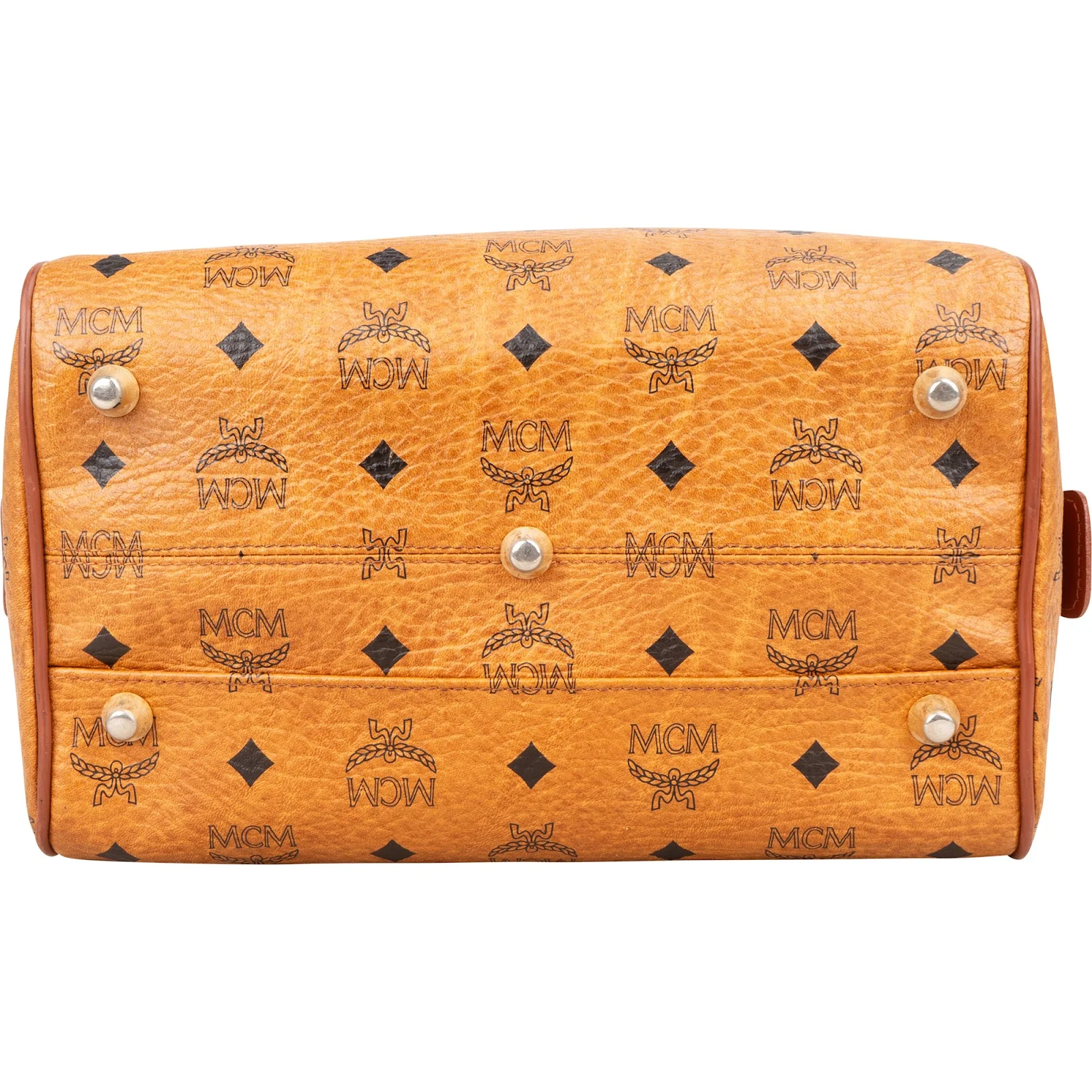 MCM Monogram Visetos Boston  Bag