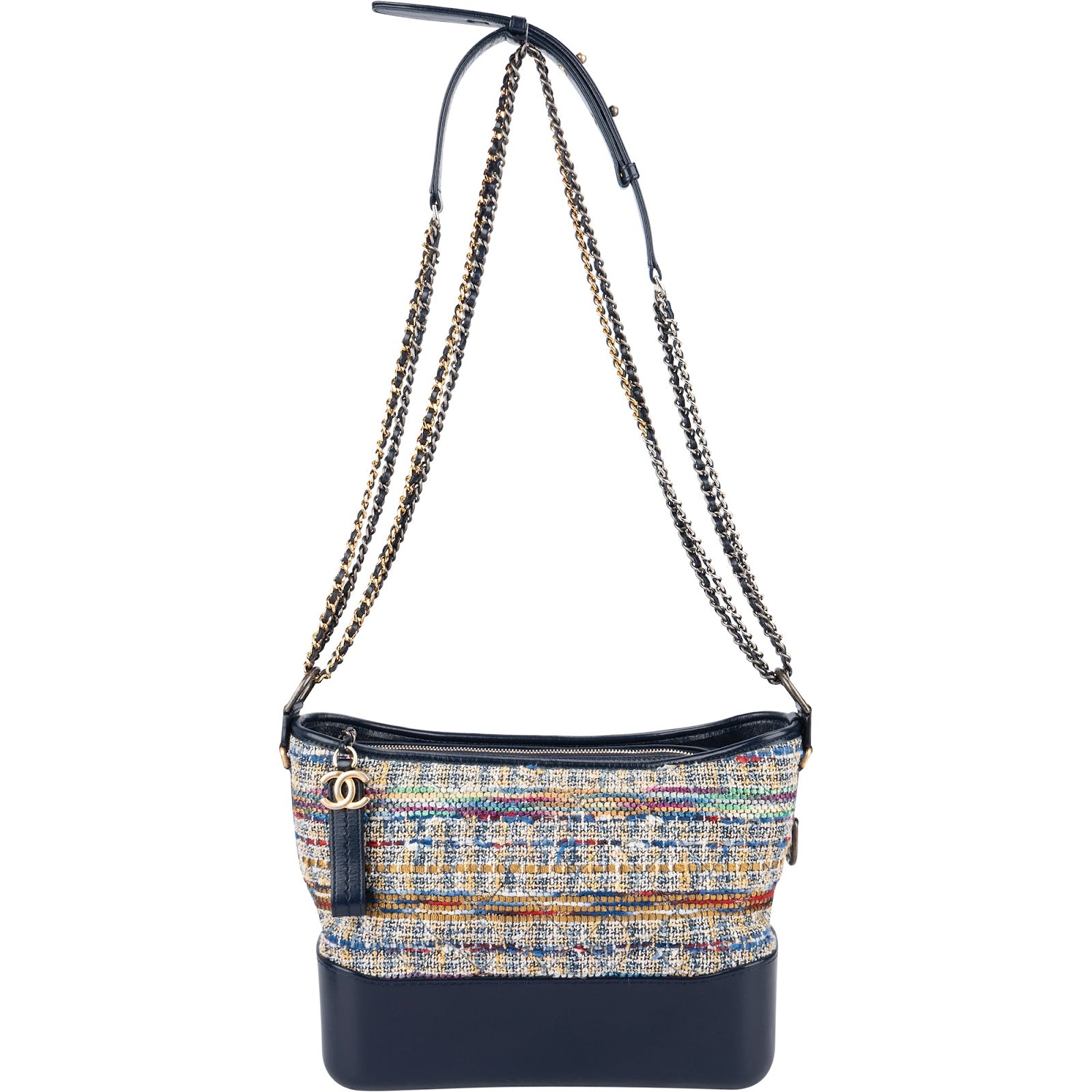 Chanel Tweed & Lambkin Gabrielle Crossbody Bag