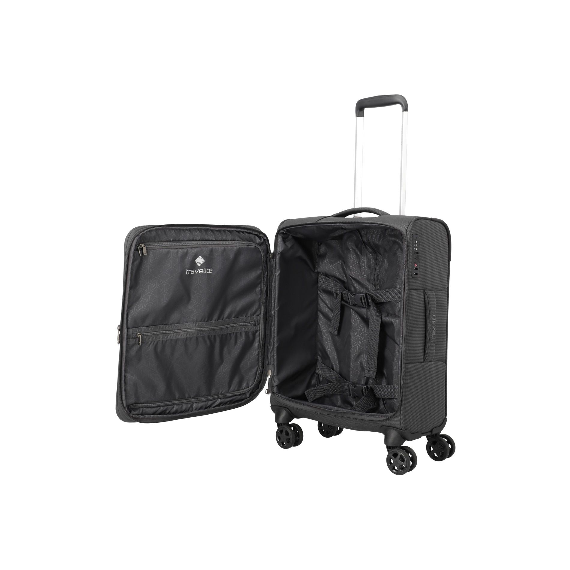 CUBIS Kofferset L/M/S erweiterbar + Beauty Case + Board Bag - Anthracite