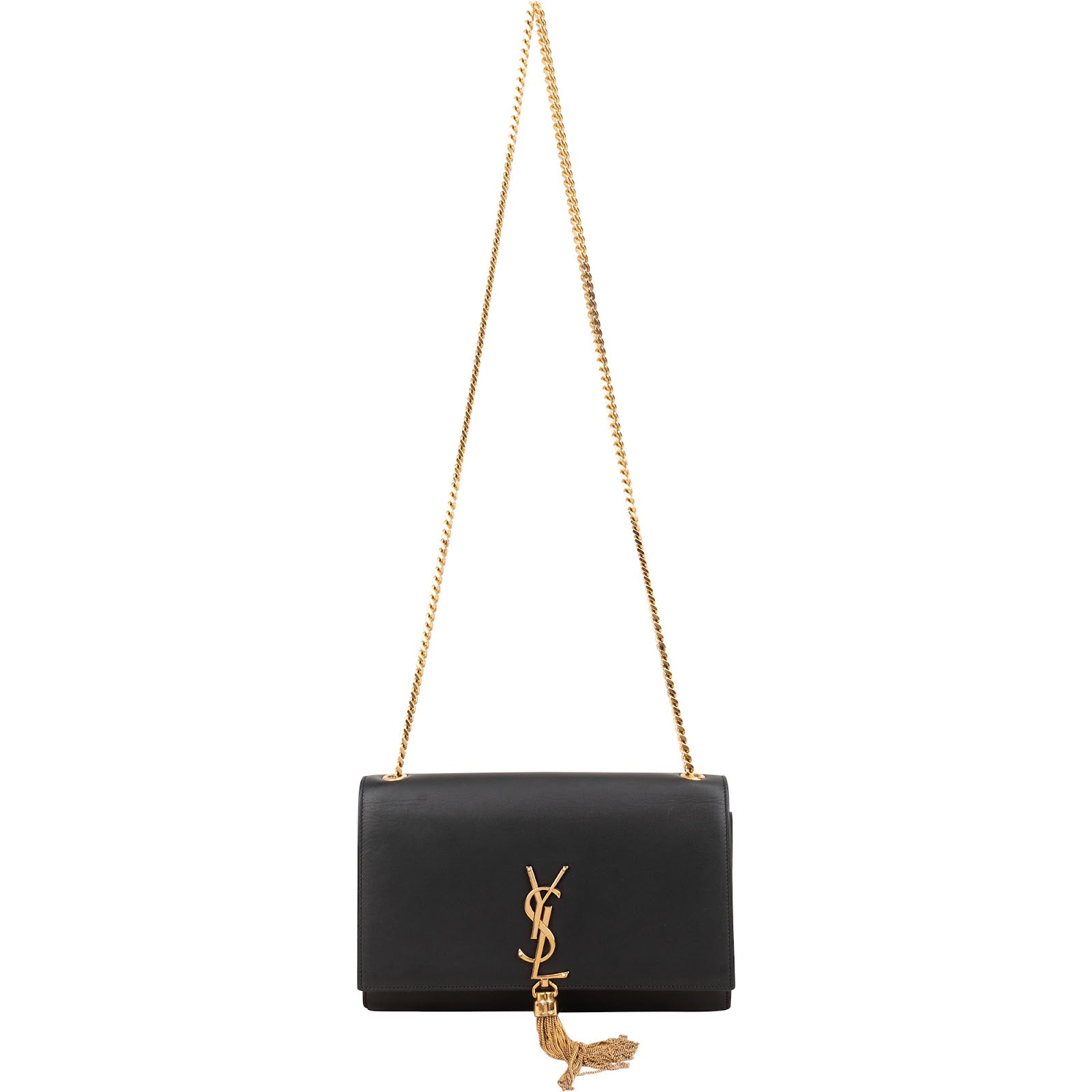Saint Laurent Smooth Leather Kate Tassel Chain Crossbody Bag