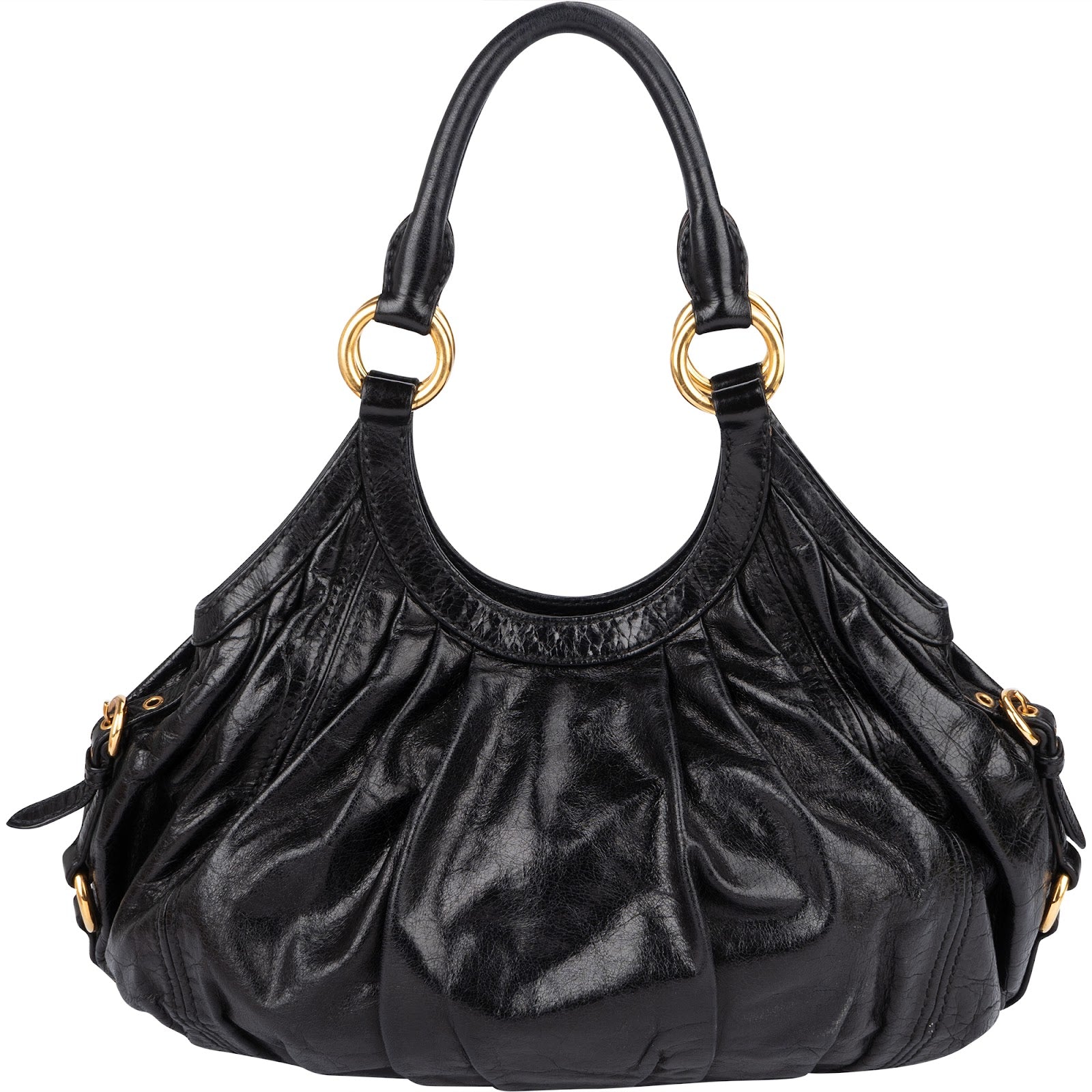 Torebka na ramię Miu Miu Vitello Lux Hobo