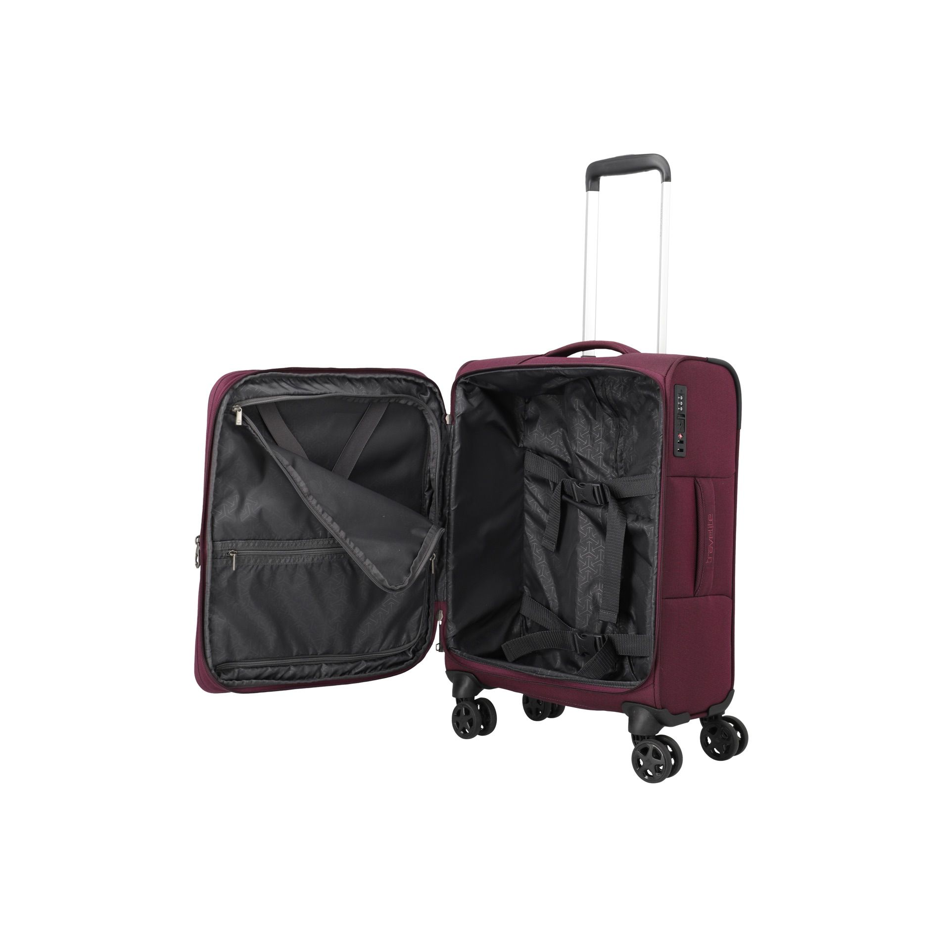 CUBIS Kabinengepäck S (55 cm) erweiterbar - Berry